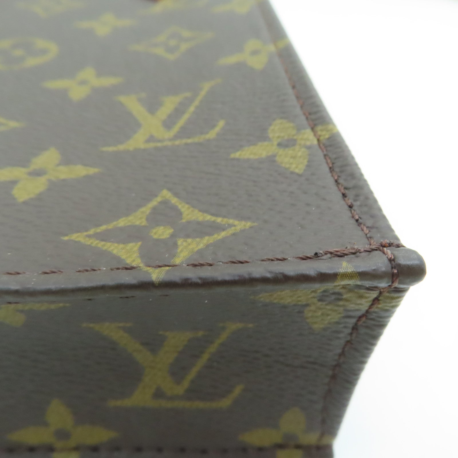 LOUIS VUITTON 【激減優惠】Monogram Petit Sac Plat Shoulder Bag金扣手挽肩背兩用袋啡色