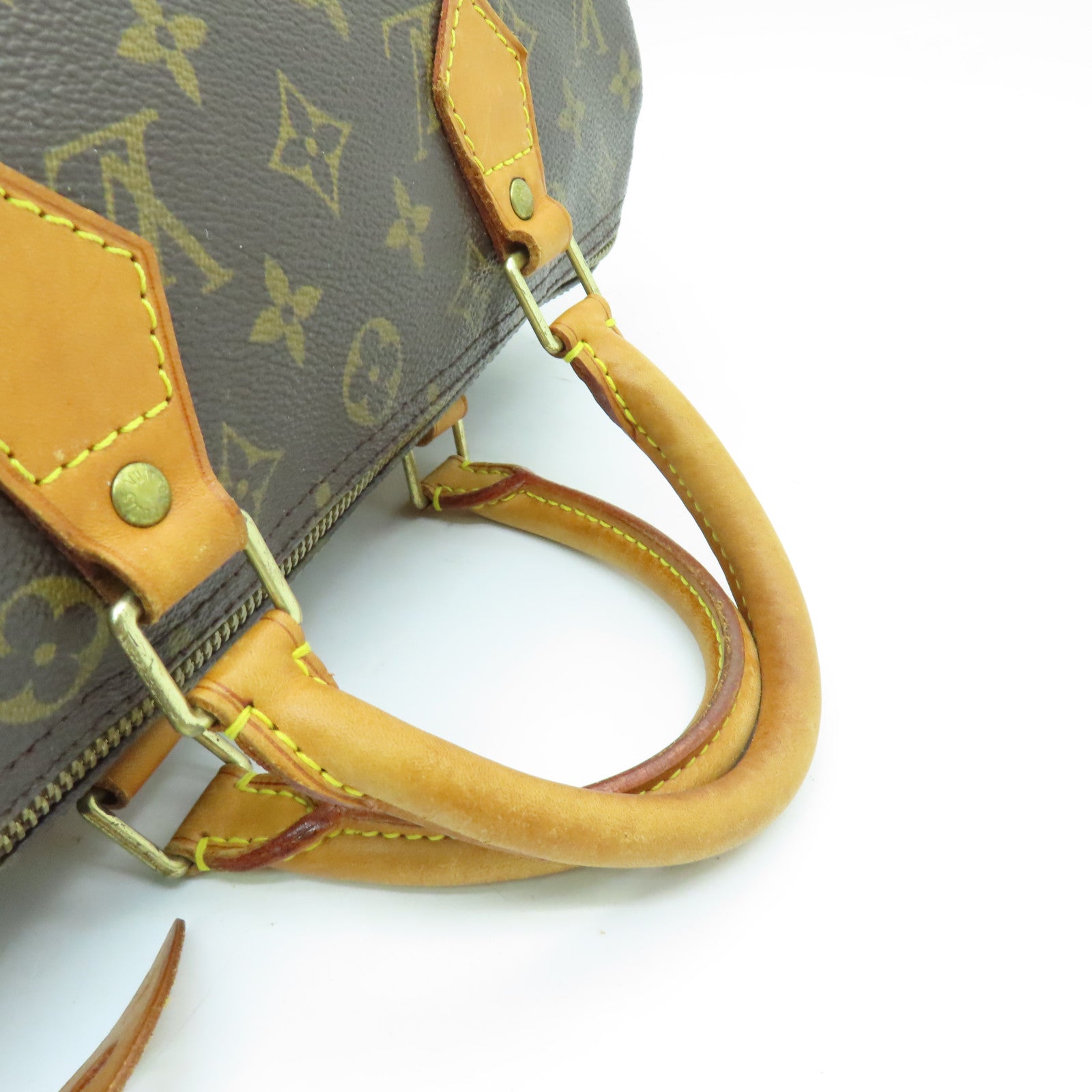 LOUIS VUITTON Monogram Speedy 30金扣手挽袋啡色