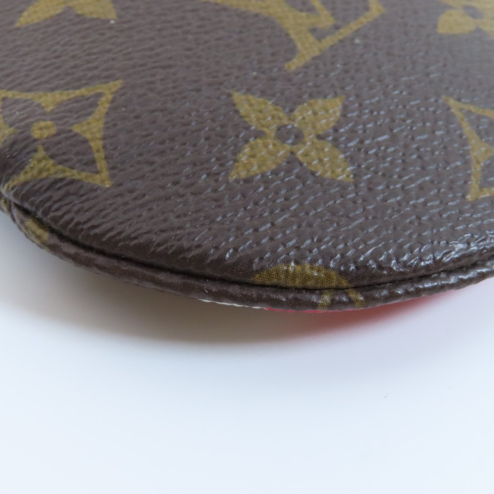 LOUIS VUITTON Monogram Porte-monnaie Rond金扣零錢包啡色