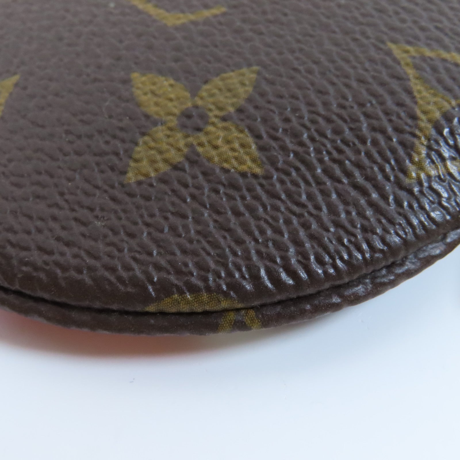 LOUIS VUITTON Monogram Porte-monnaie Rond金扣零錢包啡色