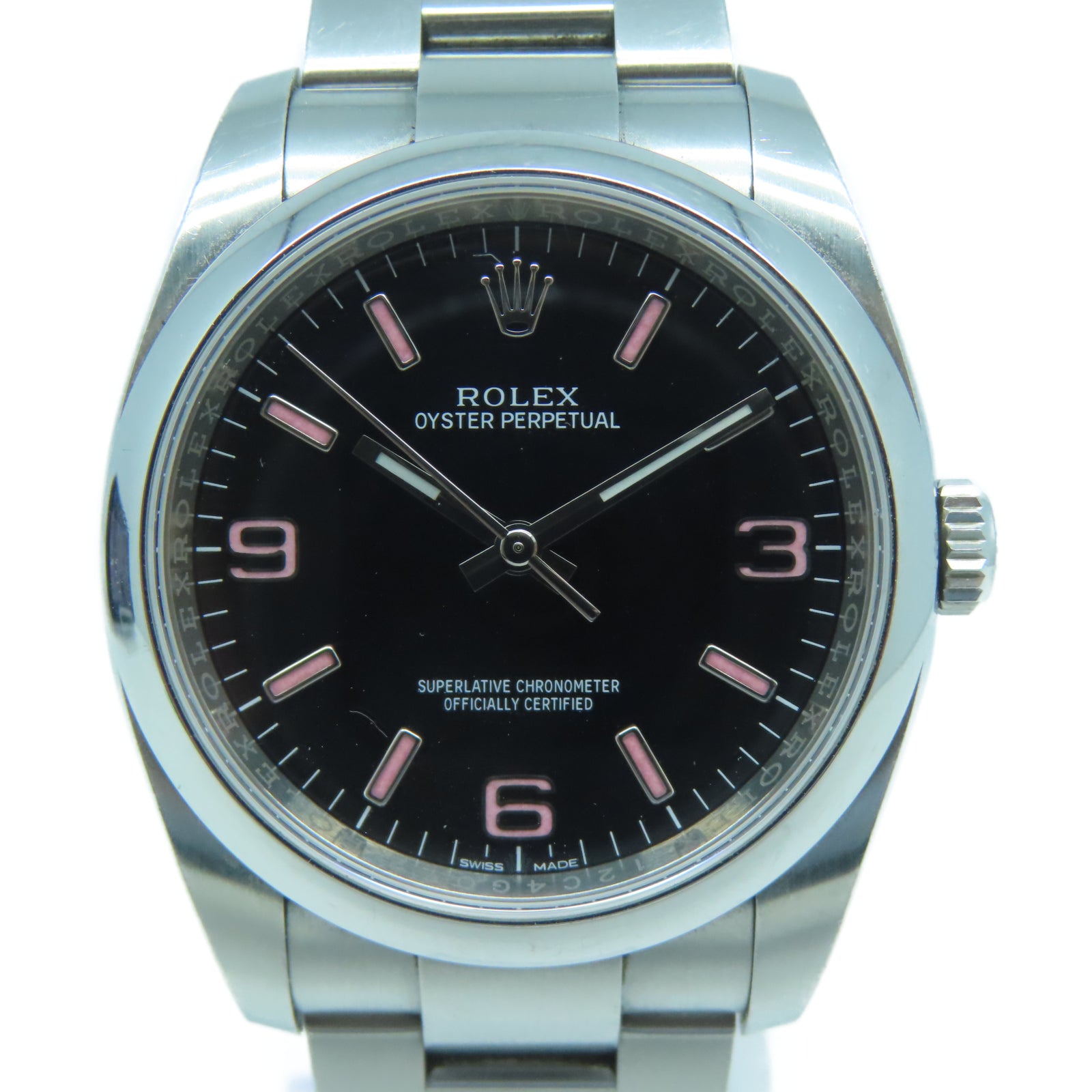 ROLEX Oyster Perpetual 36mm不鏽鋼手錶自動機芯黑色