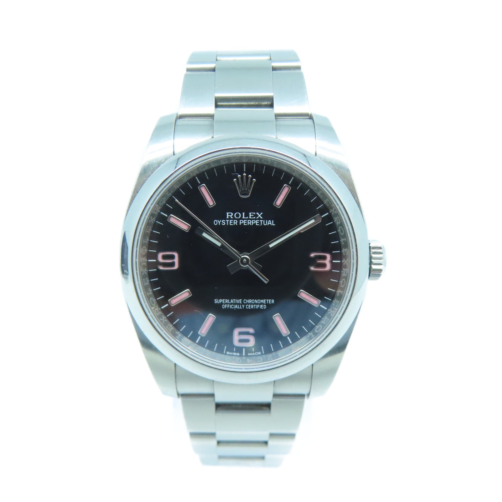 ROLEX Oyster Perpetual 36mm不鏽鋼手錶自動機芯黑色