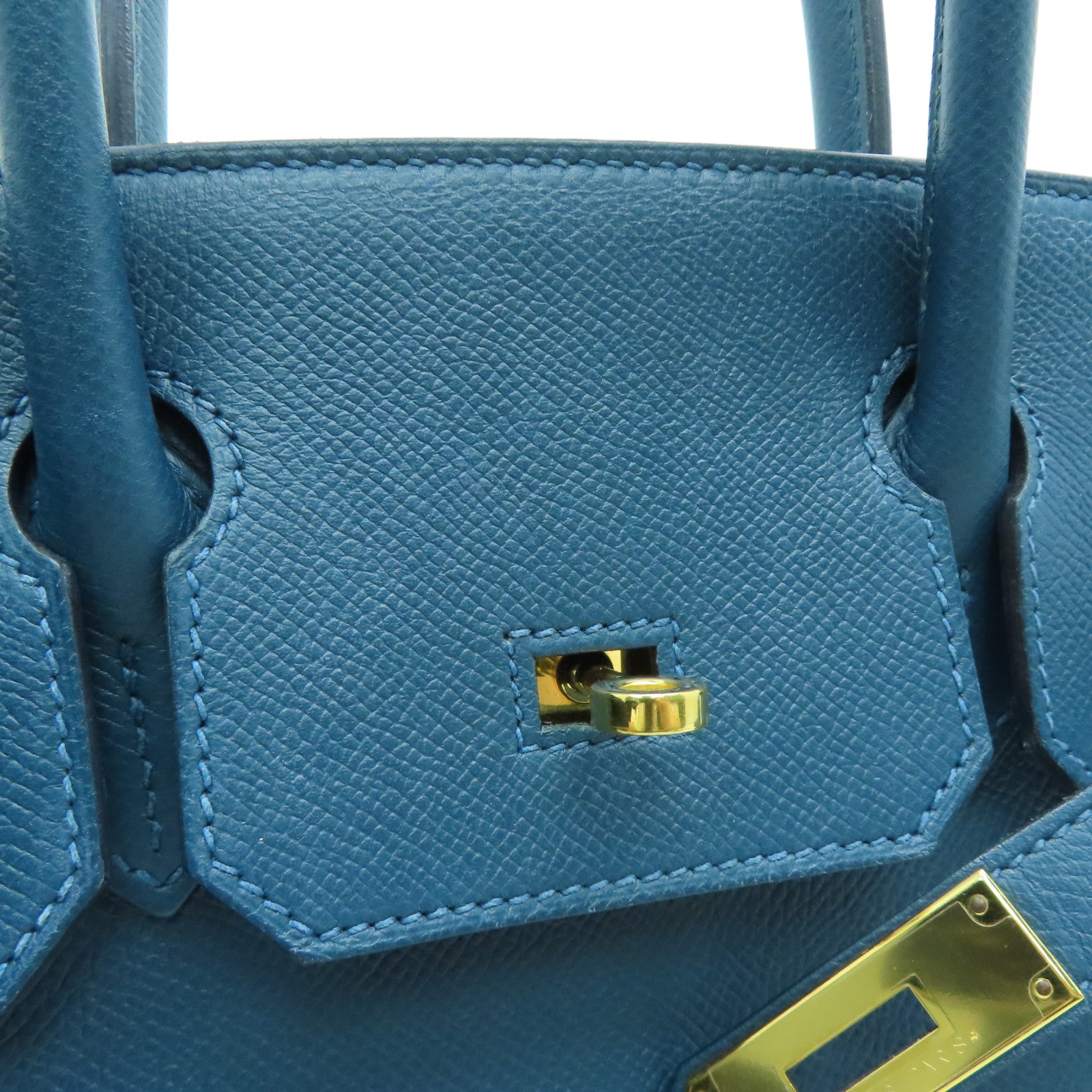HERMES 【激減優惠】Epsom皮革Birkin 30金扣手挽袋Cobalt藍色