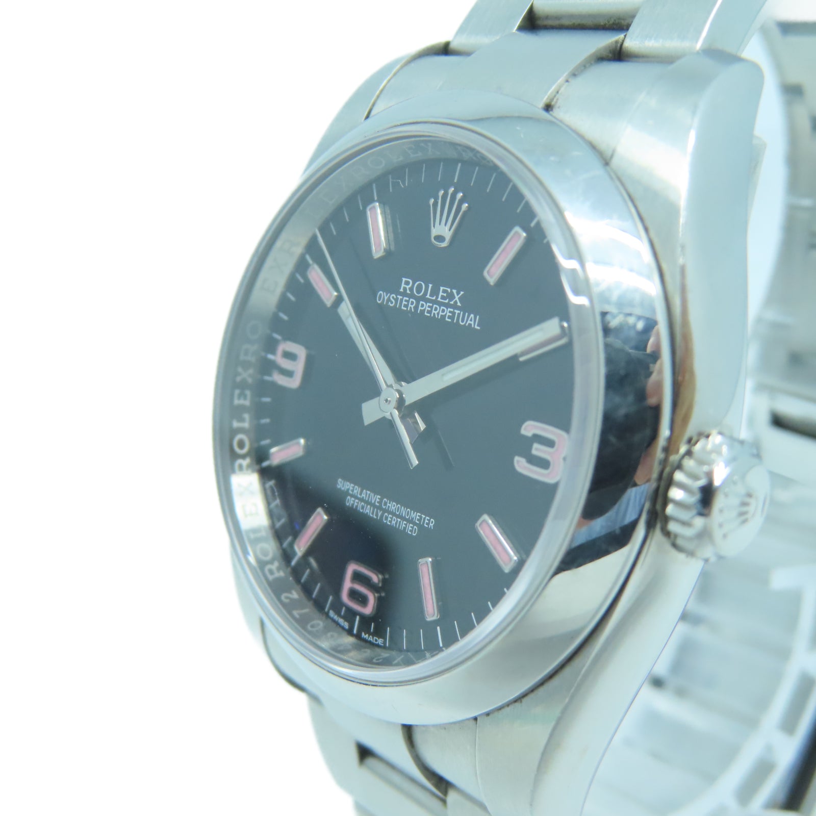 ROLEX Oyster Perpetual 36mm不鏽鋼手錶自動機芯黑色