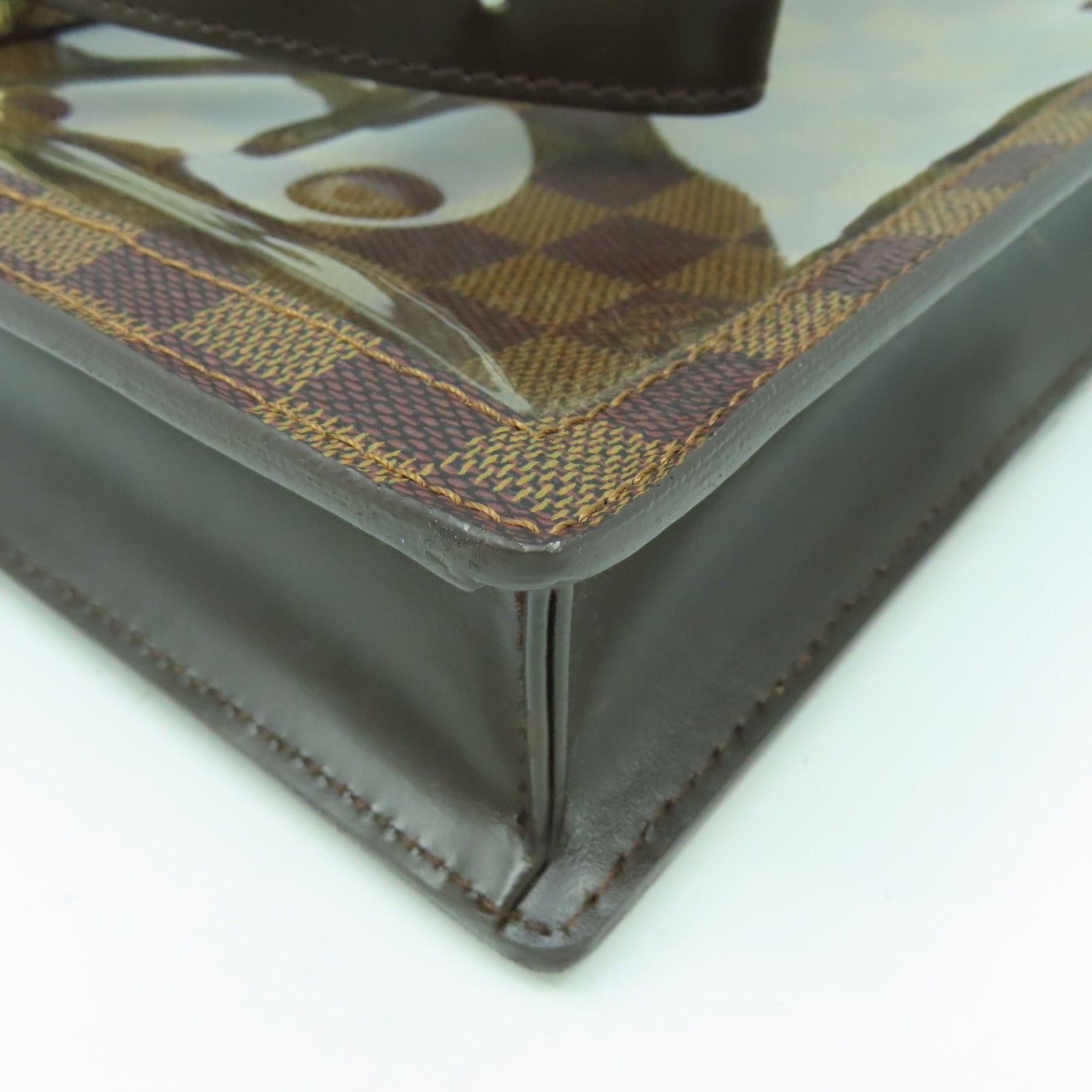 LOUIS VUITTON Damier Portobello金扣肩背袋啡色