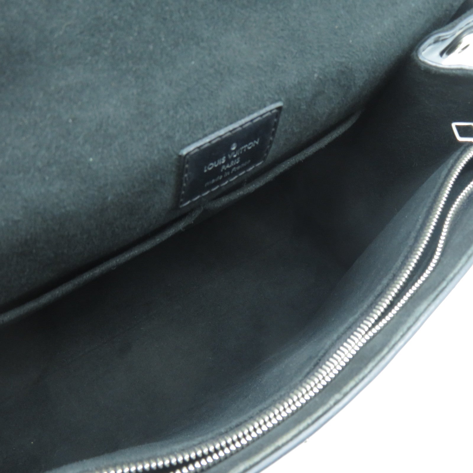 LOUIS VUITTON Epi Cluny BB銀扣手挽肩背兩用袋黑色