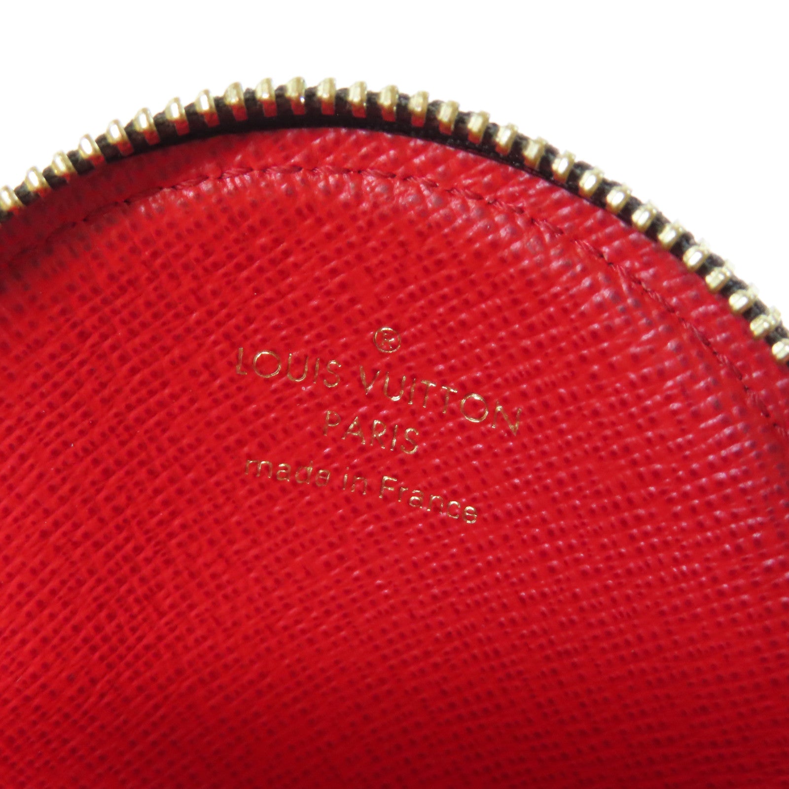LOUIS VUITTON Monogram Porte-monnaie Rond金扣零錢包啡色