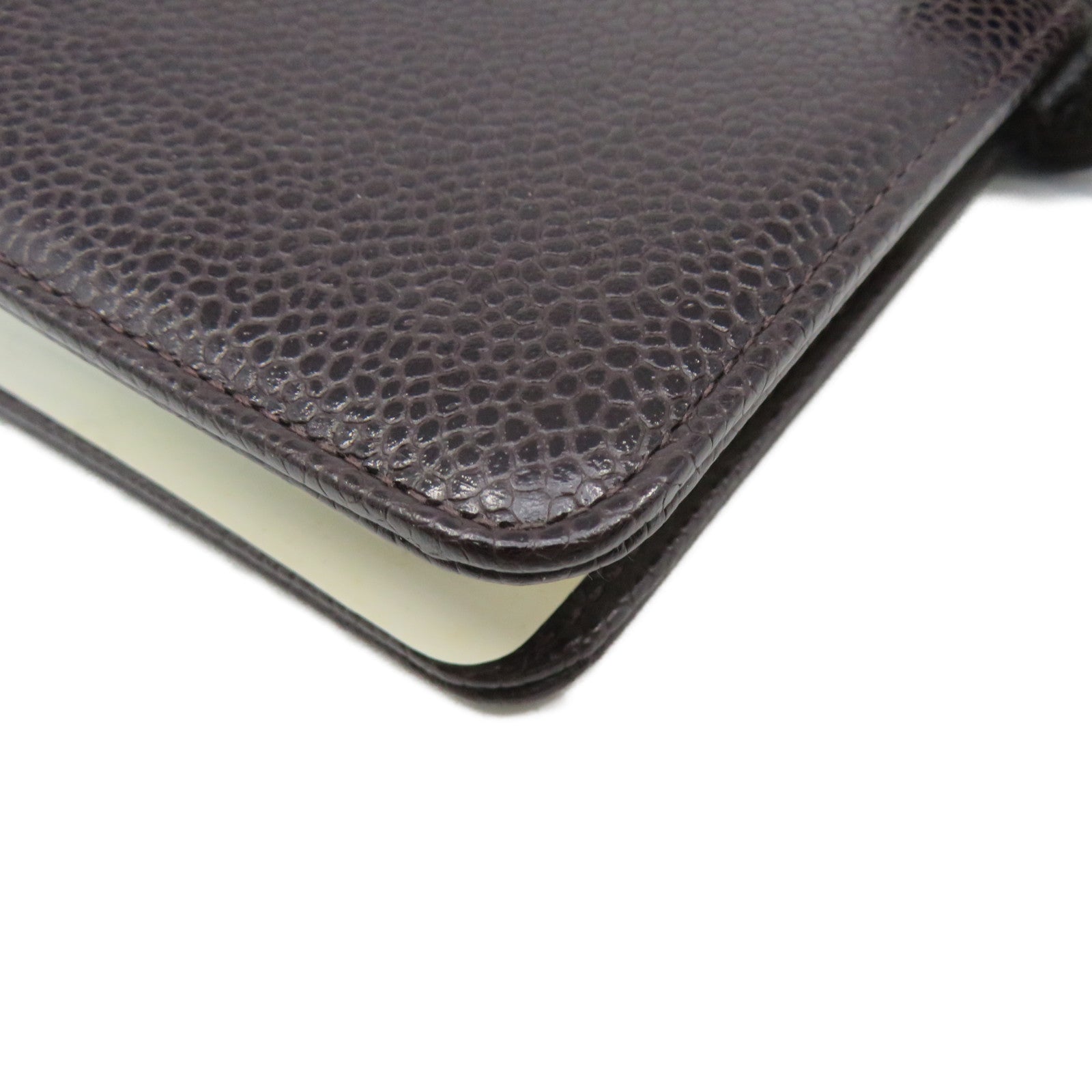 CHANEL 【激減優惠】Caviar皮革Agende Journal BooK金扣記事簿啡色