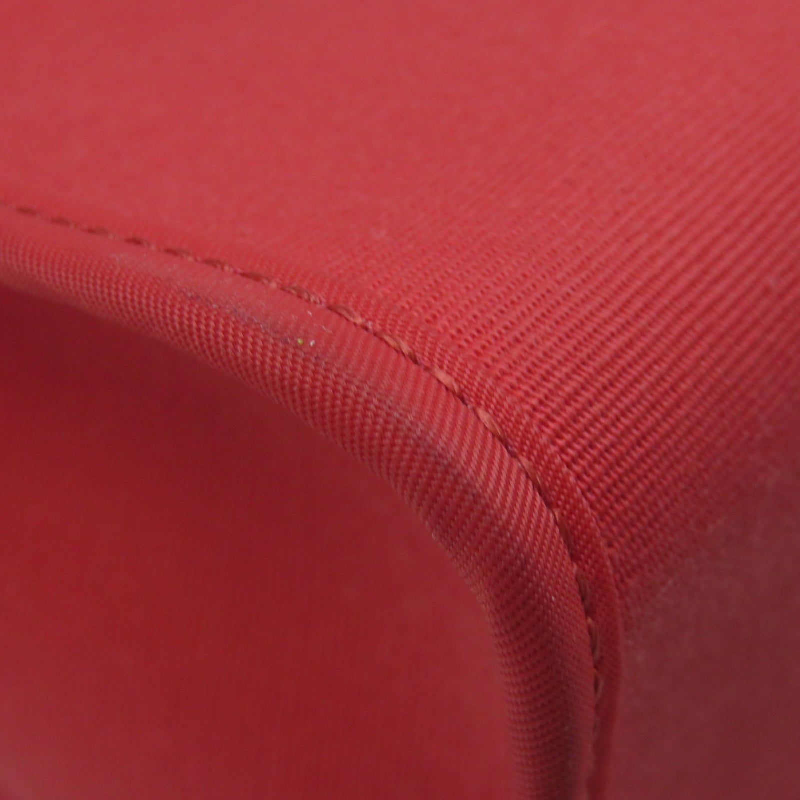 HERMES 帆布Herbag PM銀扣手挽肩背兩用袋紅色/棕色