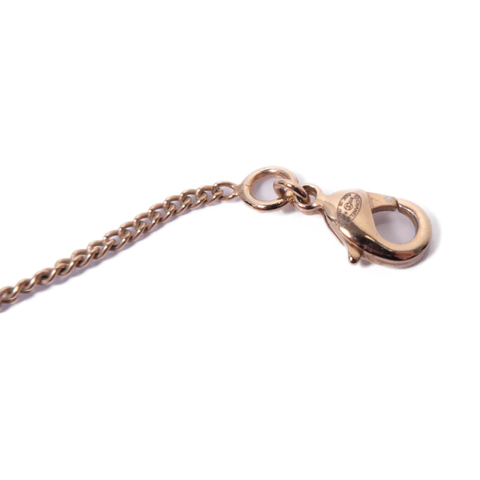CHANEL PVC/金屬Necklace項鍊粉紅色/紫色/金色