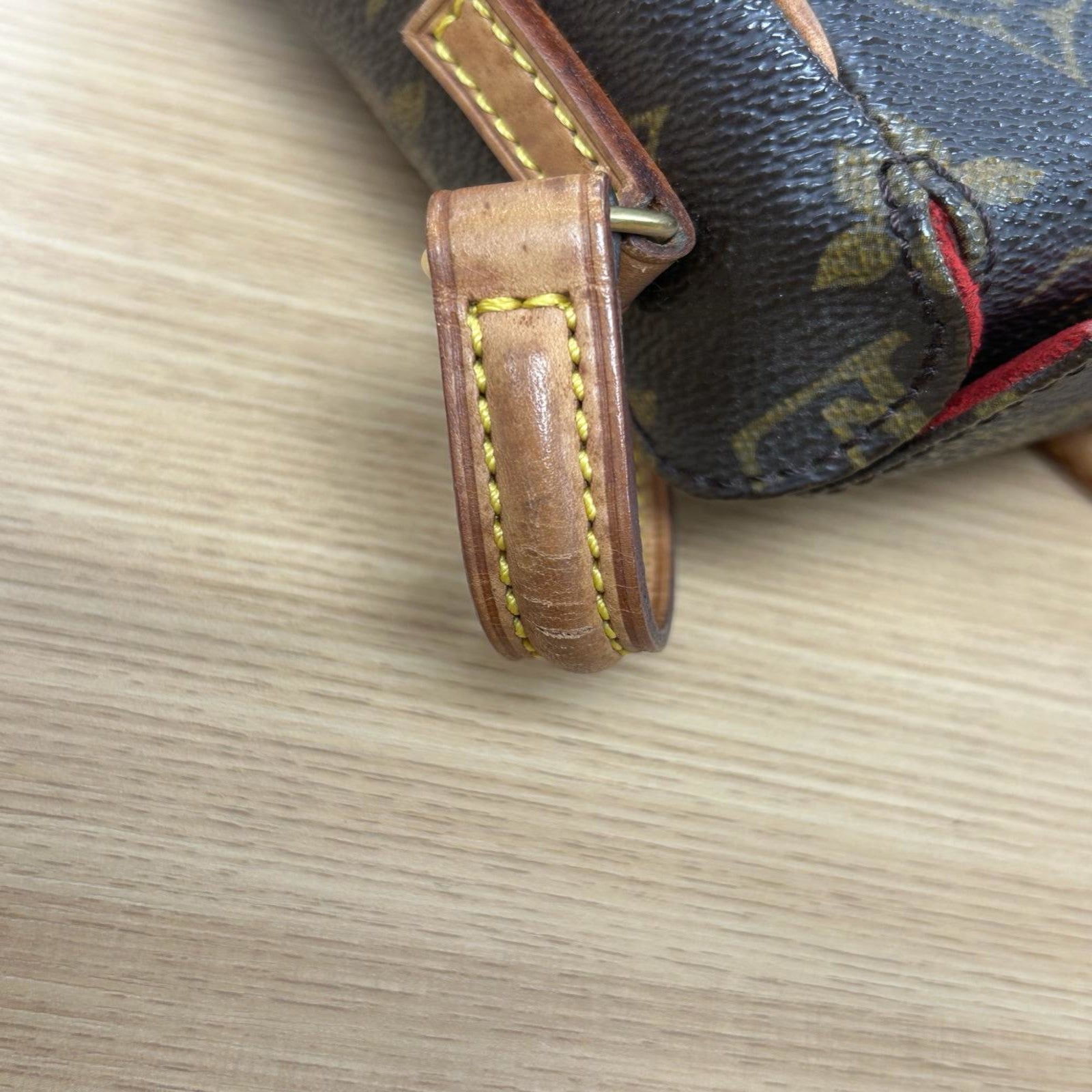 LOUIS VUITTON Monogram Recital金扣手挽袋啡色