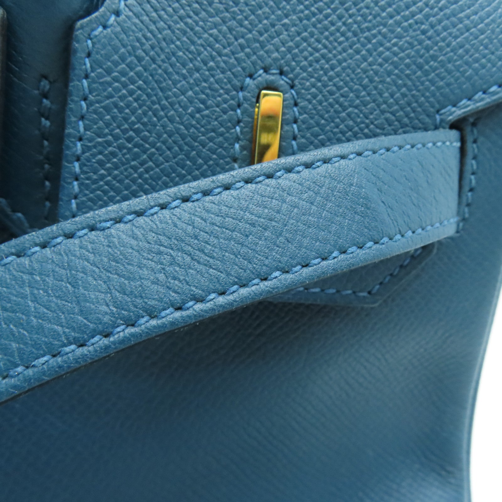 HERMES 【激減優惠】Epsom皮革Birkin 30金扣手挽袋Cobalt藍色