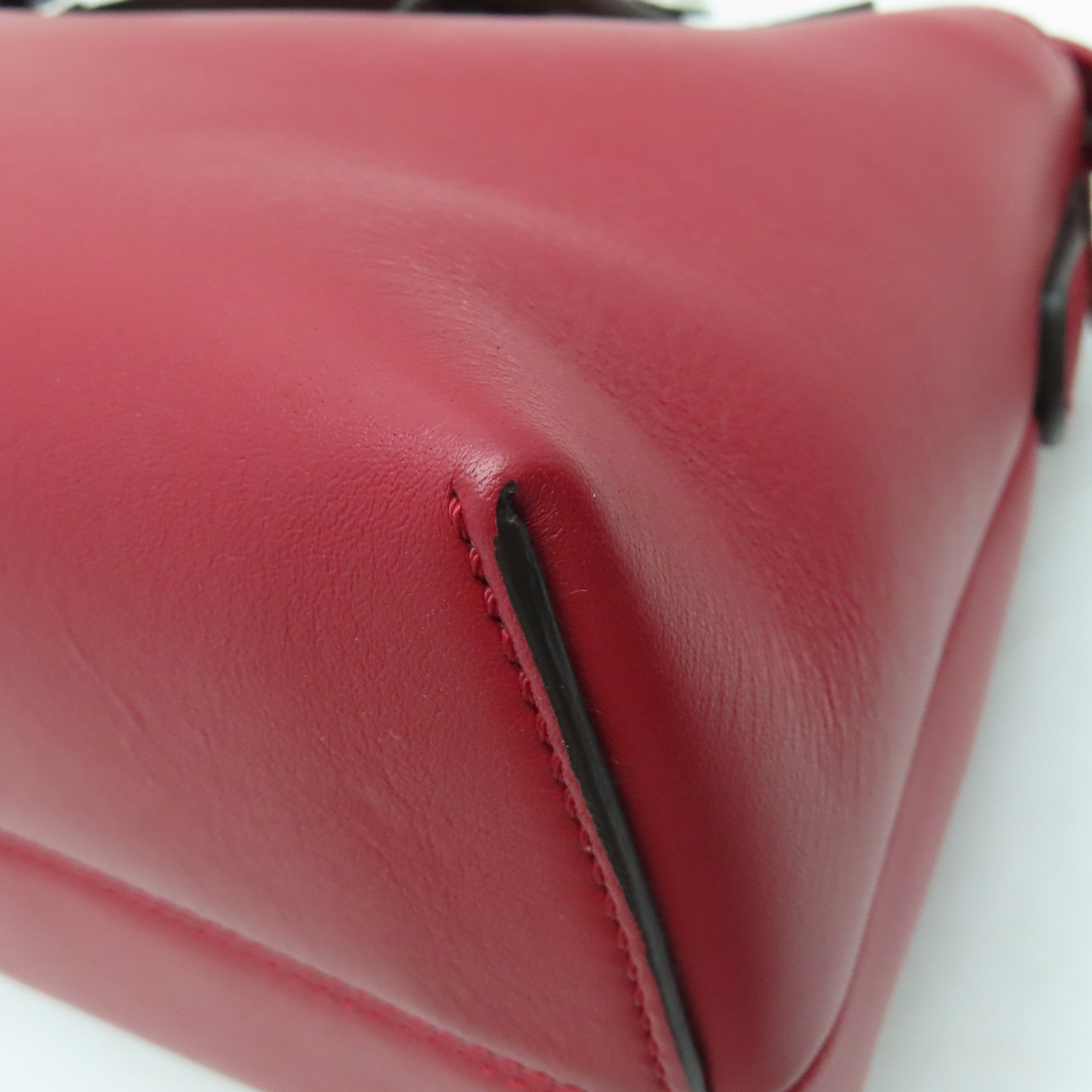FENDI 牛皮皮革By The Way银扣手挽肩背两用袋红色