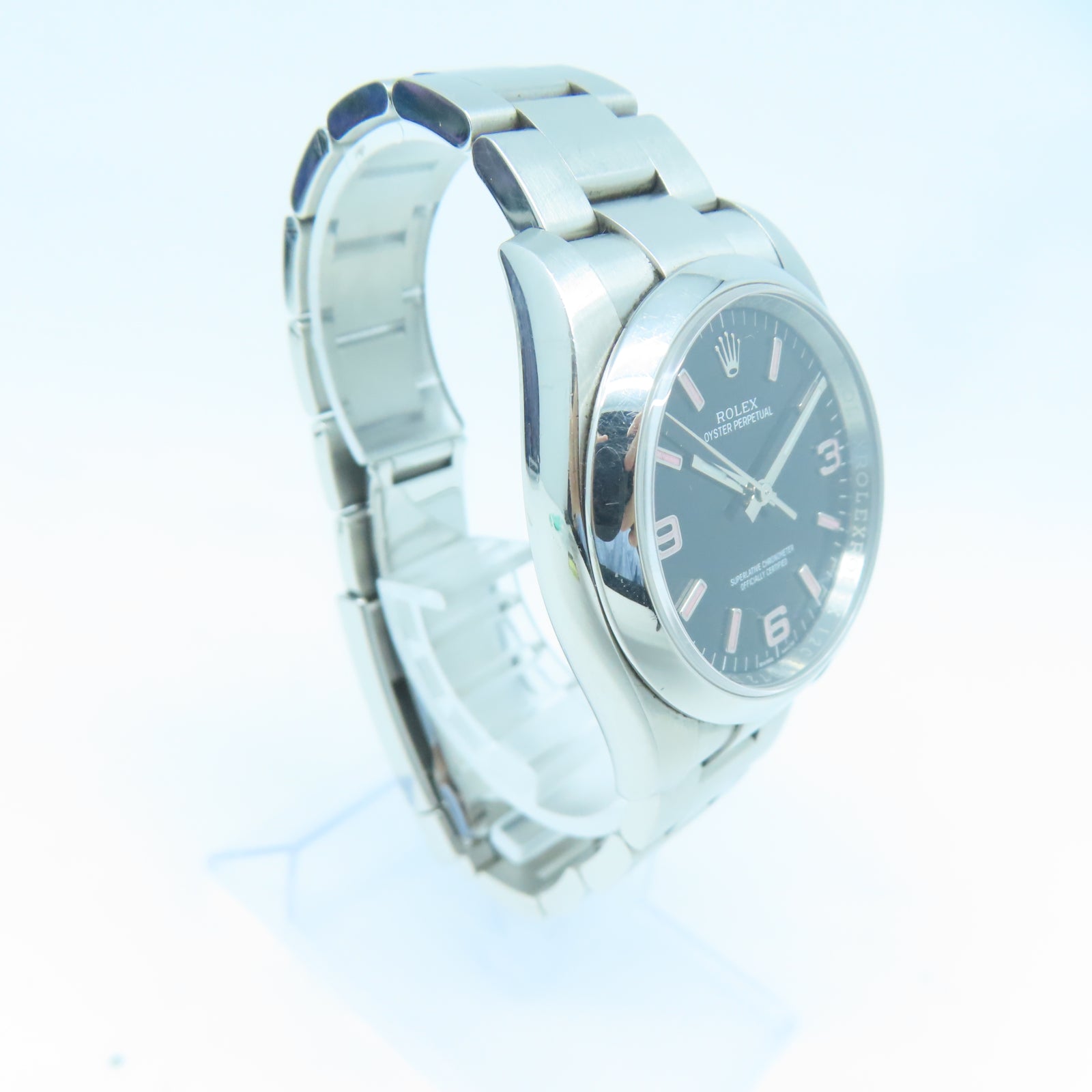 ROLEX Oyster Perpetual 36mm不鏽鋼手錶自動機芯黑色