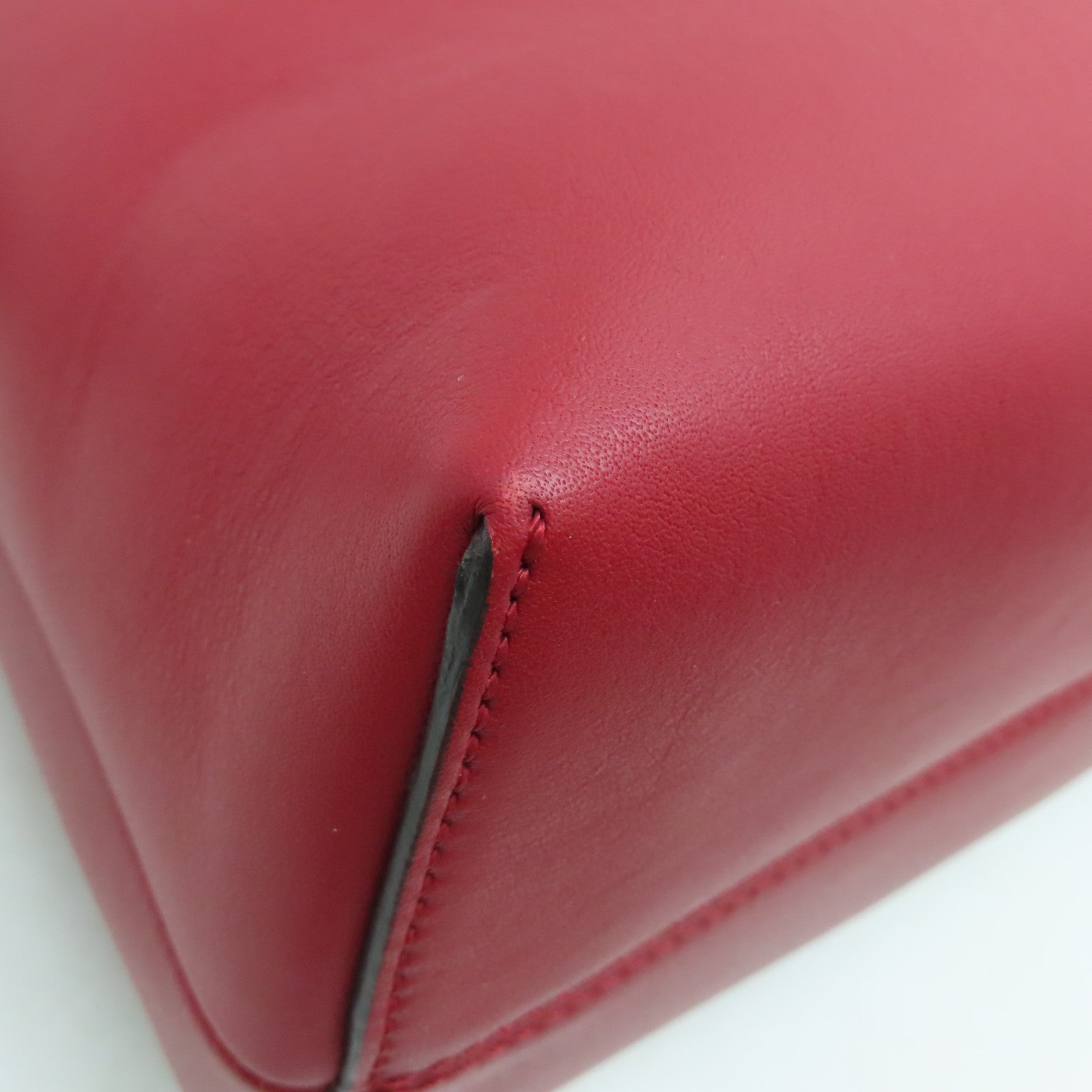 FENDI 牛皮皮革By The Way银扣手挽肩背两用袋红色