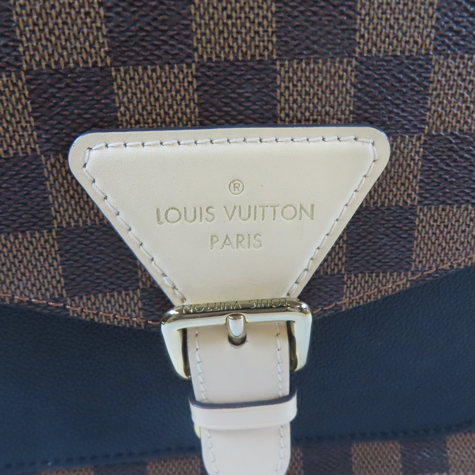 LOUIS VUITTON Damier Beaumarchais金扣手挽肩背兩用袋啡色