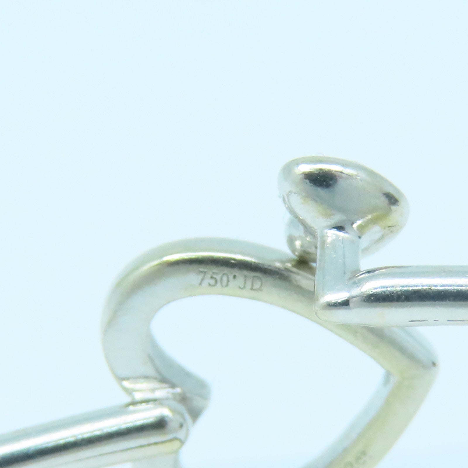 JEWELRY 18K白金Diamond Bangle 0.032ct手鐲銀色