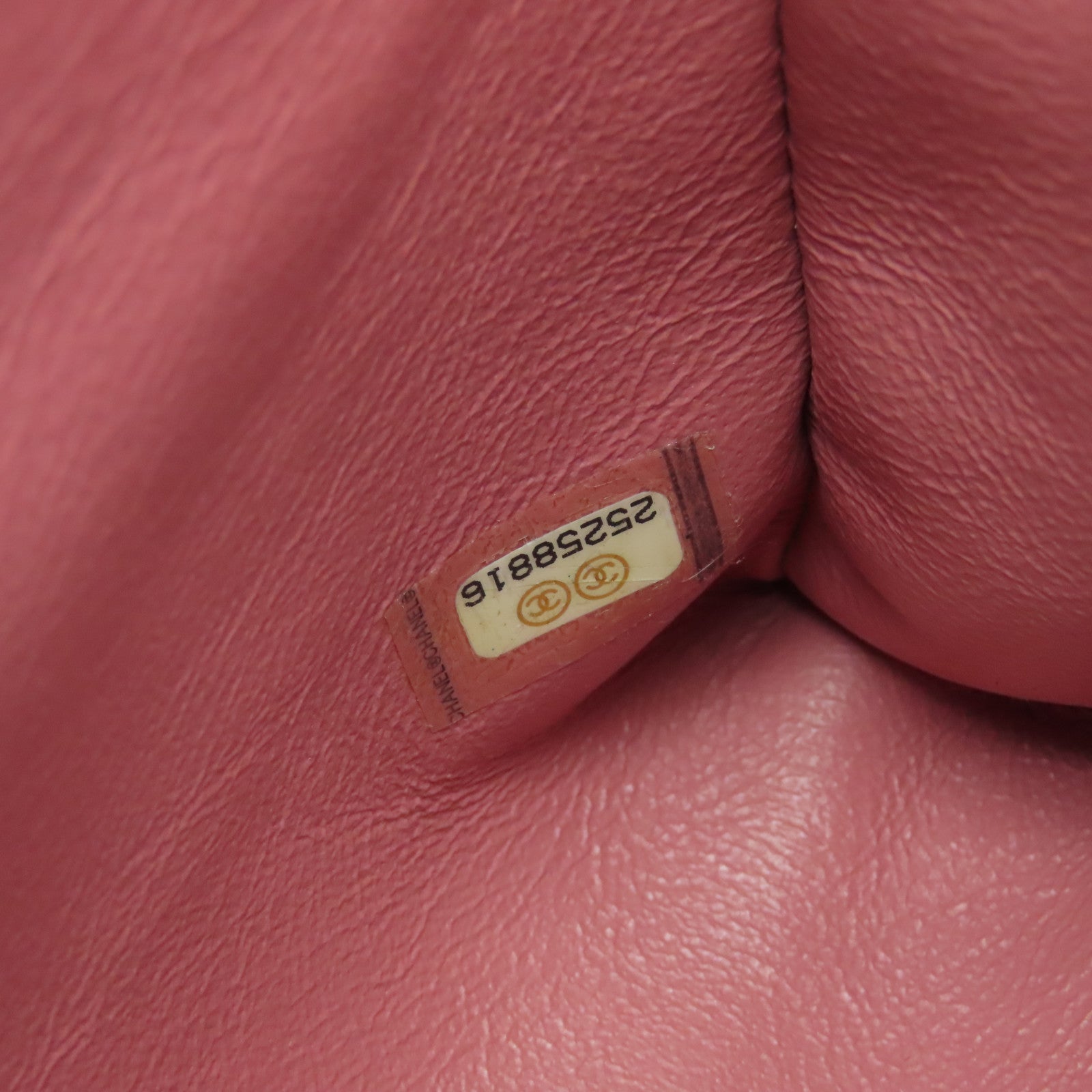 CHANEL 斜纹牛皮皮革Small Coco Handle金扣链带肩背袋粉红色