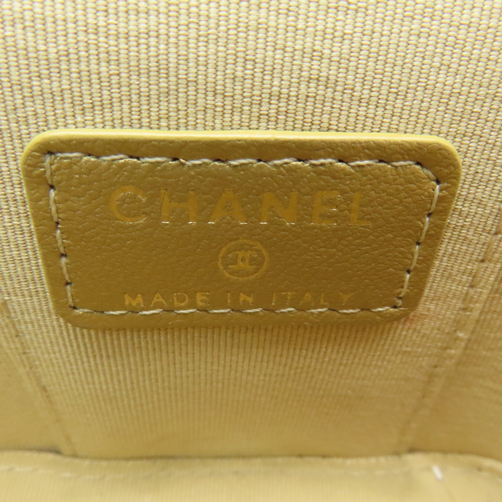 CHANEL 菱格羊皮皮革Chain Shoulder金扣鏈帶肩背袋黑色