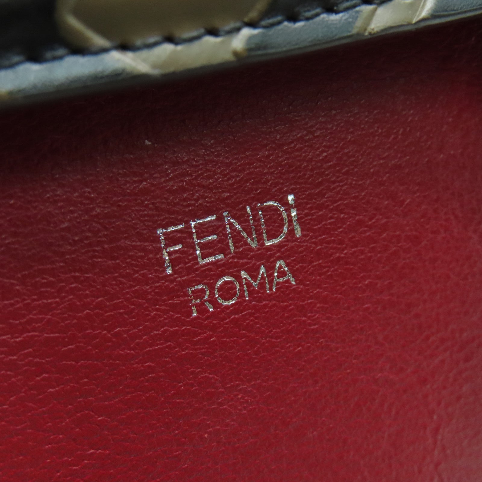 FENDI 牛皮皮革By The Way银扣手挽肩背两用袋红色