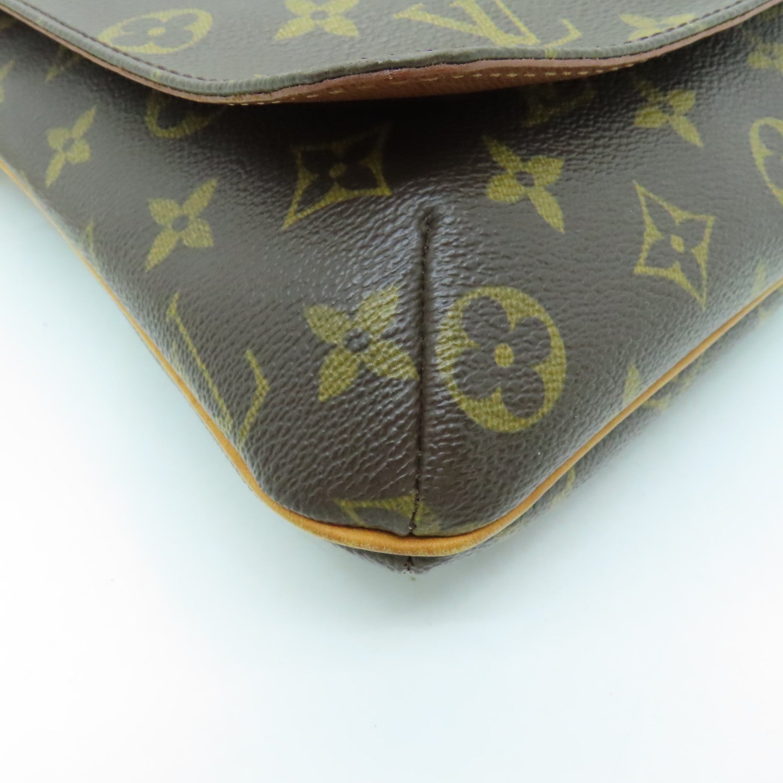 LOUIS VUITTON Monogram Musette Salsa金扣肩背袋棕色