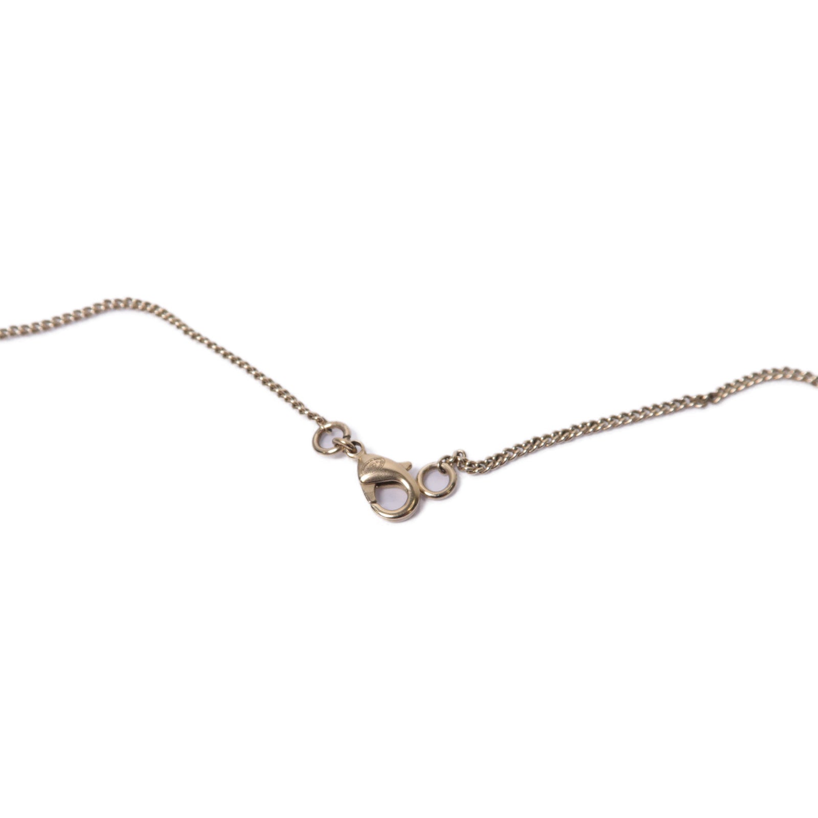 CHANEL PVC/金屬Necklace項鍊白色/金色