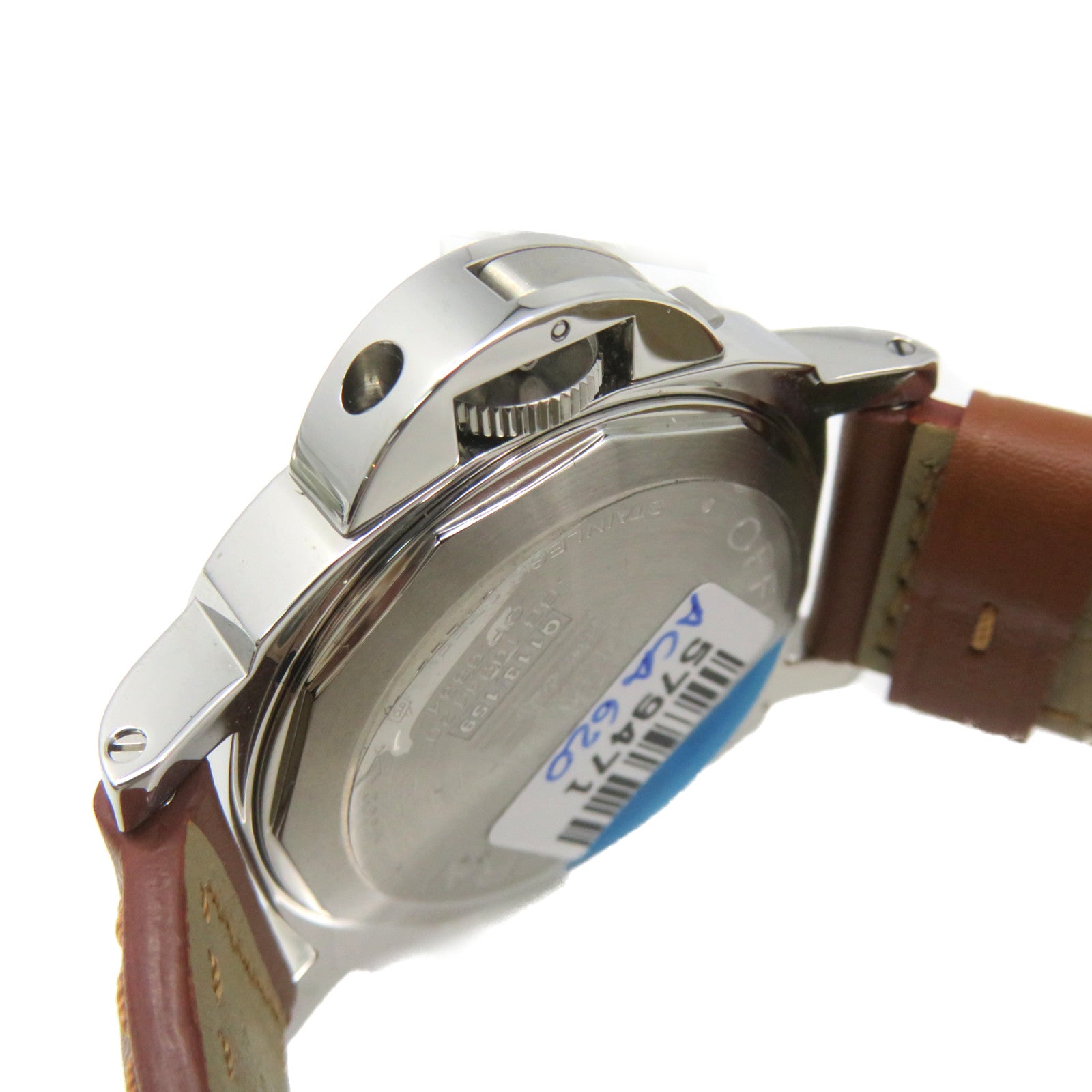 PANERAI PAM001 Watch不鏽鋼/牛皮皮革自動機芯手錶黑色/啡色