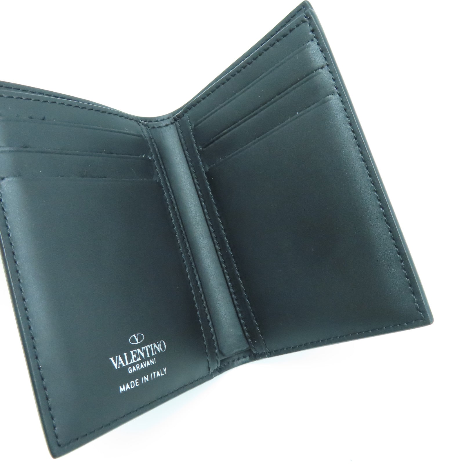 Valentino 牛皮皮革Card Holder卡片套白色