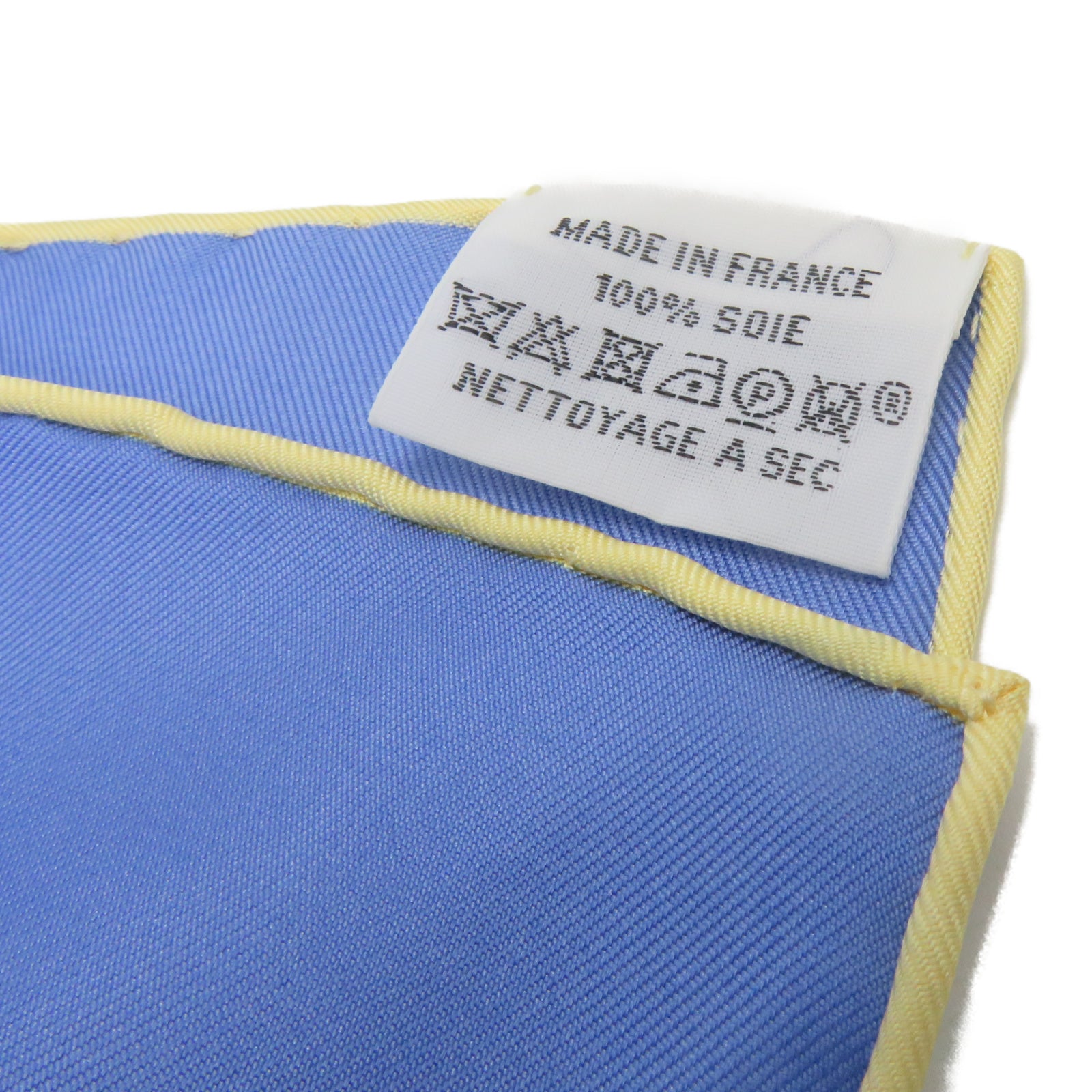 HERMES 【激減優惠】絲質Scarf絲巾藍色