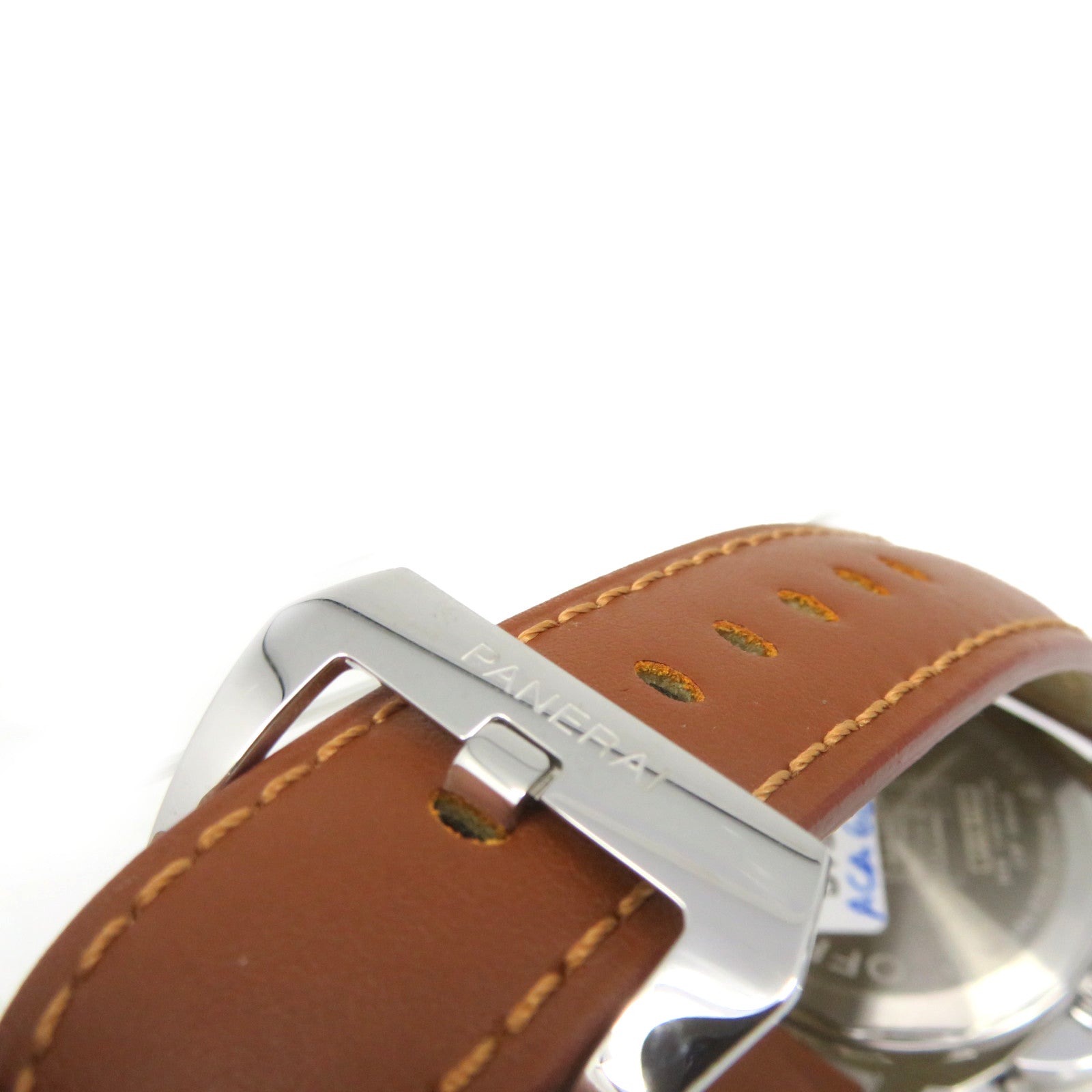 PANERAI PAM001 Watch不鏽鋼/牛皮皮革自動機芯手錶黑色/啡色