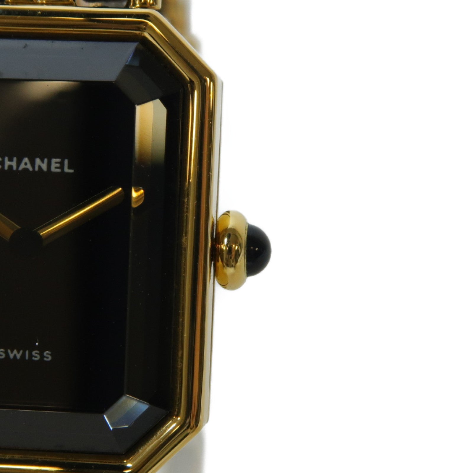 CHANEL Premiere M鍍金手錶石英機芯黑色