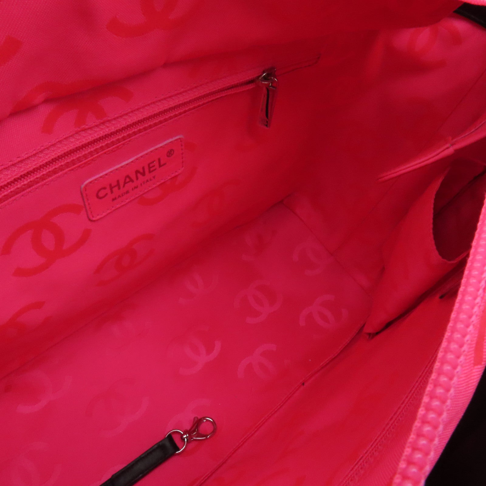 CHANEL 菱格牛皮皮革Cambon Line Tote Bag手挽袋/肩背袋黑色