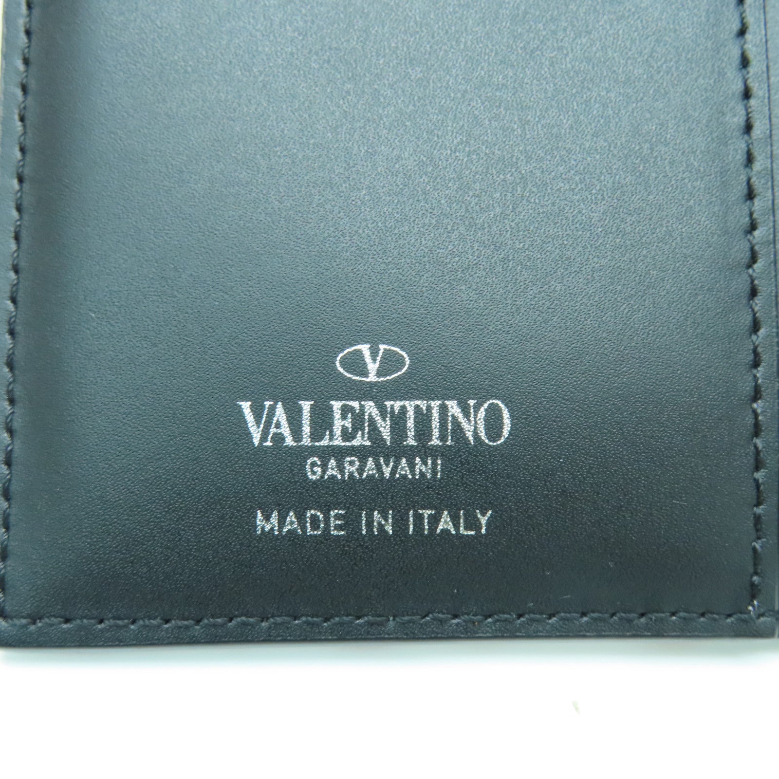 Valentino 牛皮皮革Card Holder卡片套白色