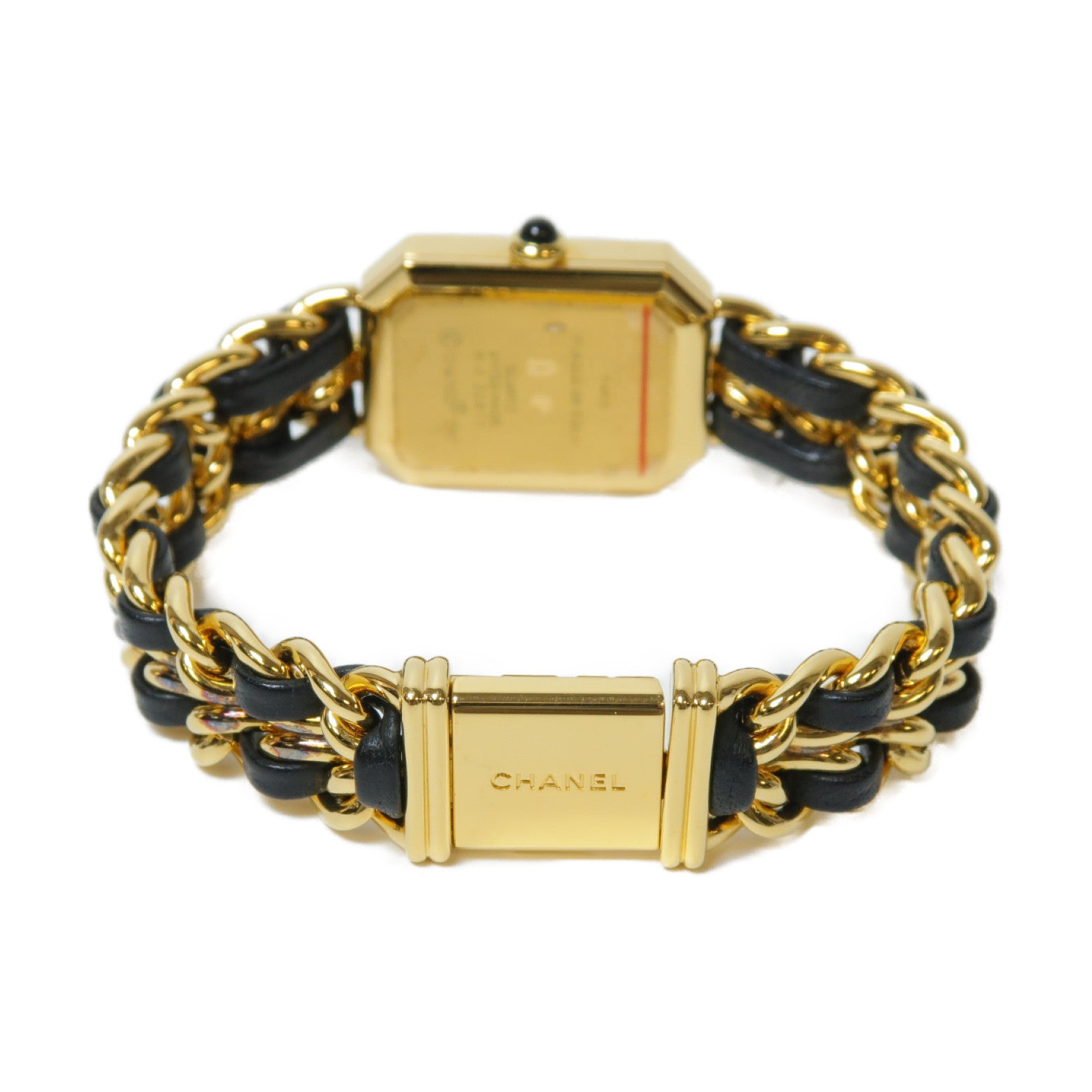 CHANEL Premiere M鍍金手錶石英機芯黑色
