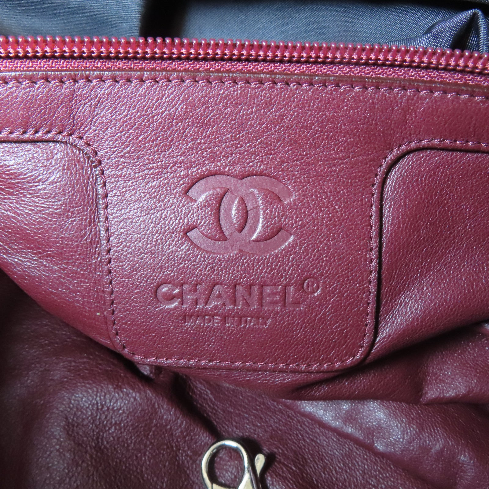 CHANEL 菱格Caviar皮革Co Co Cocoon銀扣肩背袋黑色