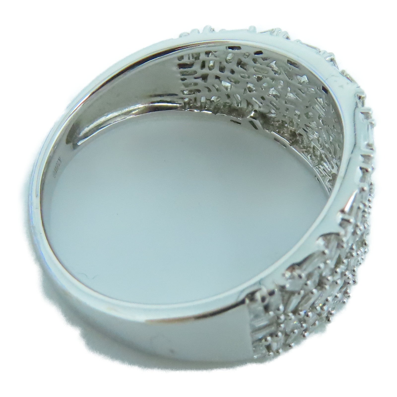 JEWELRY 18K White Gold Diamond Ring 0.60ct Diamond Ring US#7