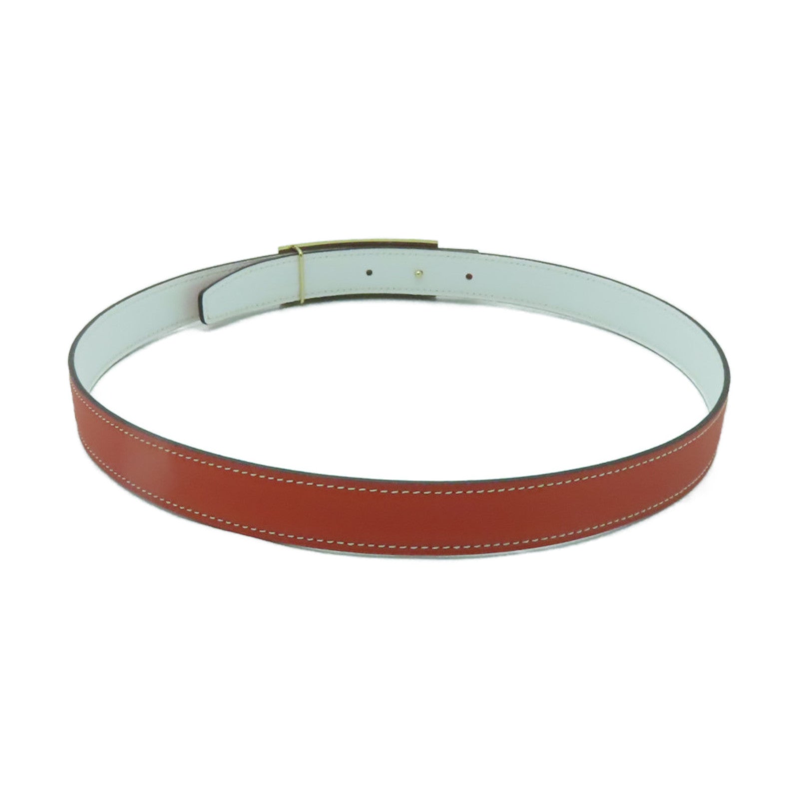 HERMES Swift皮革Belt 80cm金扣皮帶Rose Jaipur粉紅色