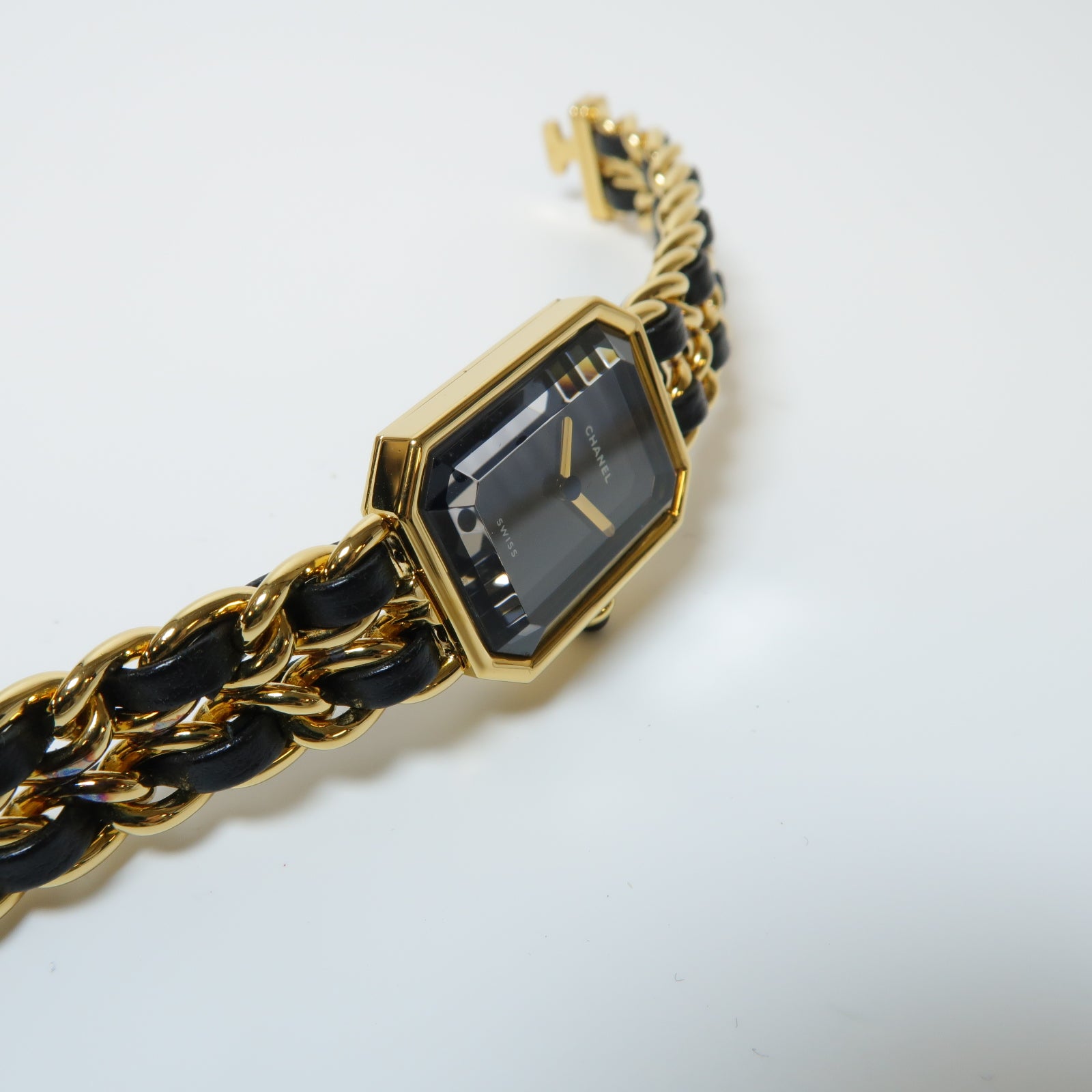 CHANEL Premiere M鍍金手錶石英機芯黑色