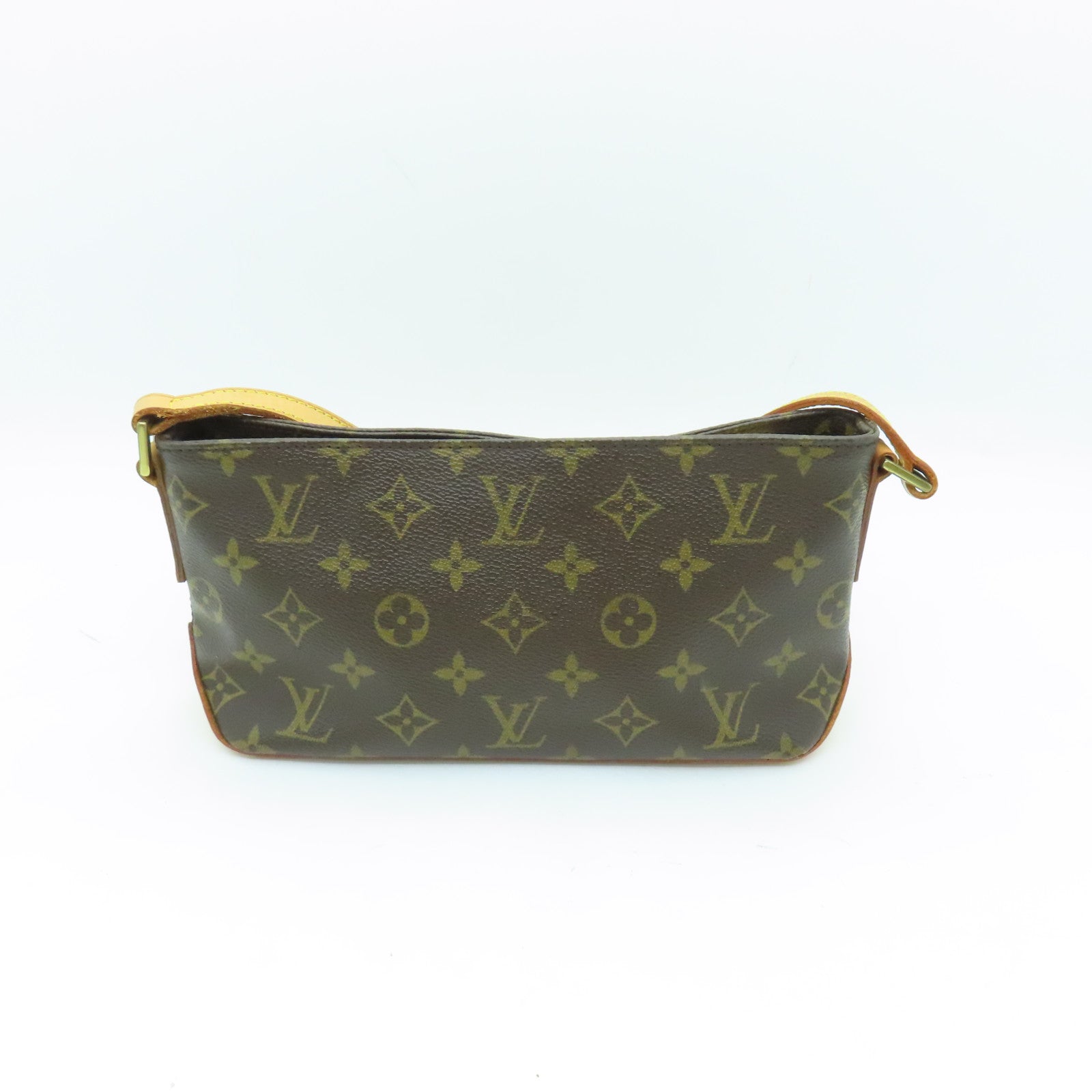 LOUIS VUITTON Monogram Trotteur金扣肩背袋啡色