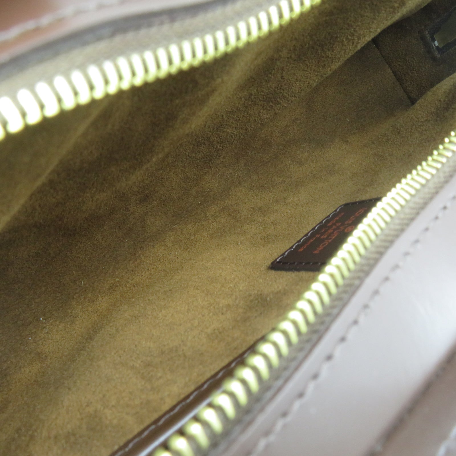 LOUIS VUITTON Damier Ebene Pochette Saint金扣手拿包啡色