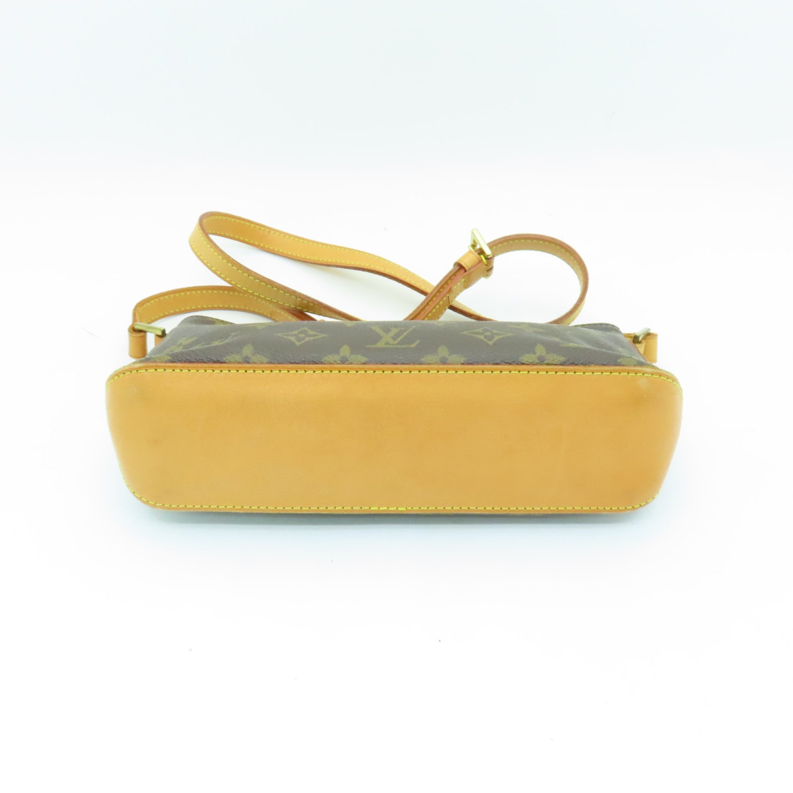 LOUIS VUITTON Monogram Trotteur金扣肩背袋啡色