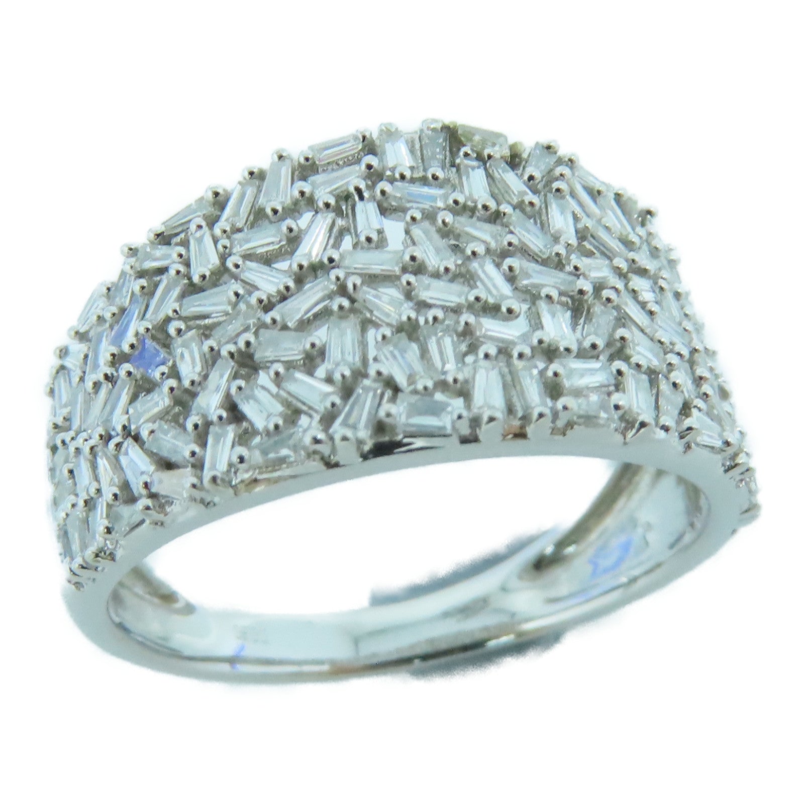 JEWELRY 18K White Gold Diamond Ring 0.60ct Diamond Ring US#7
