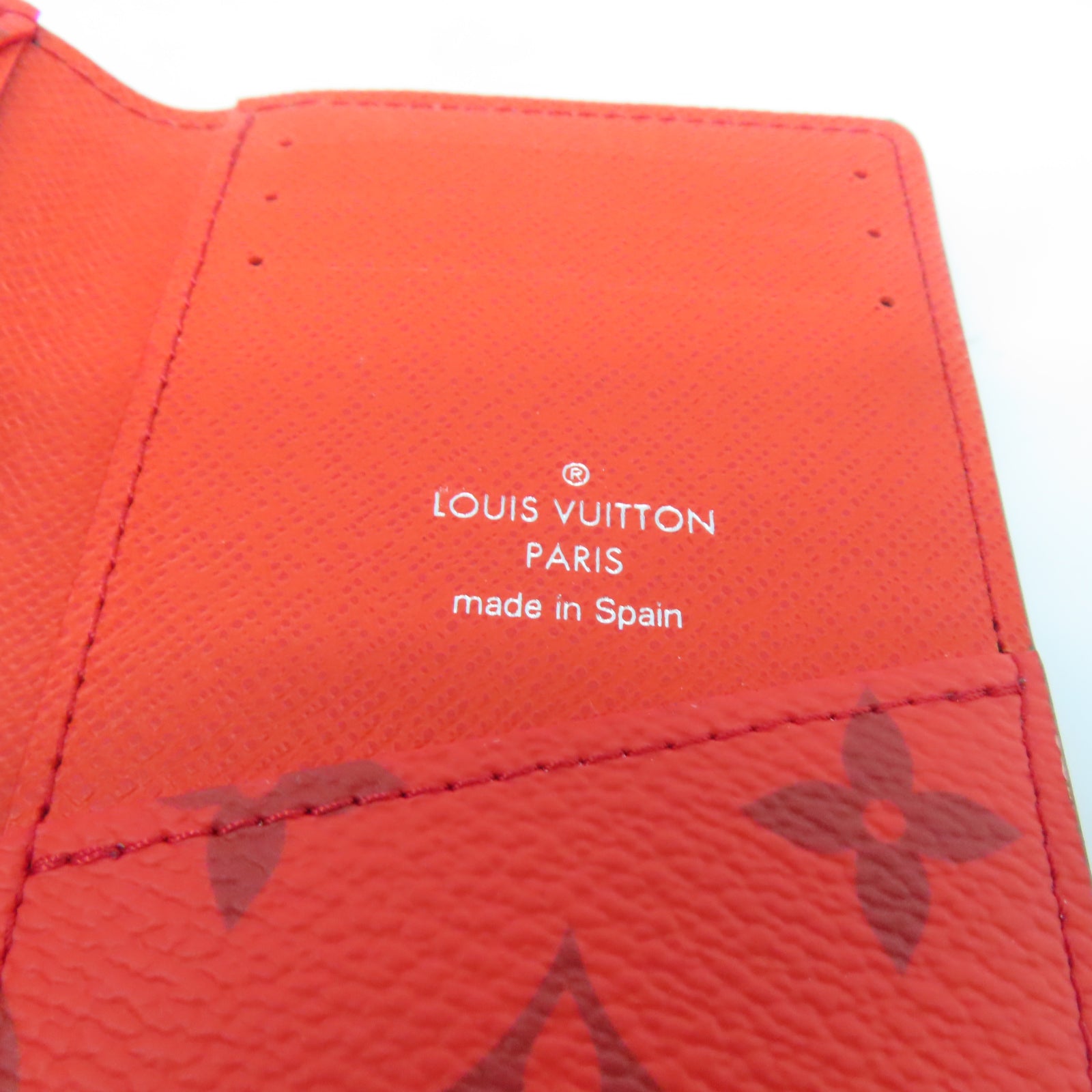 LOUIS VUITTON Monogram Pocket Organizer卡片套綠色/紅色