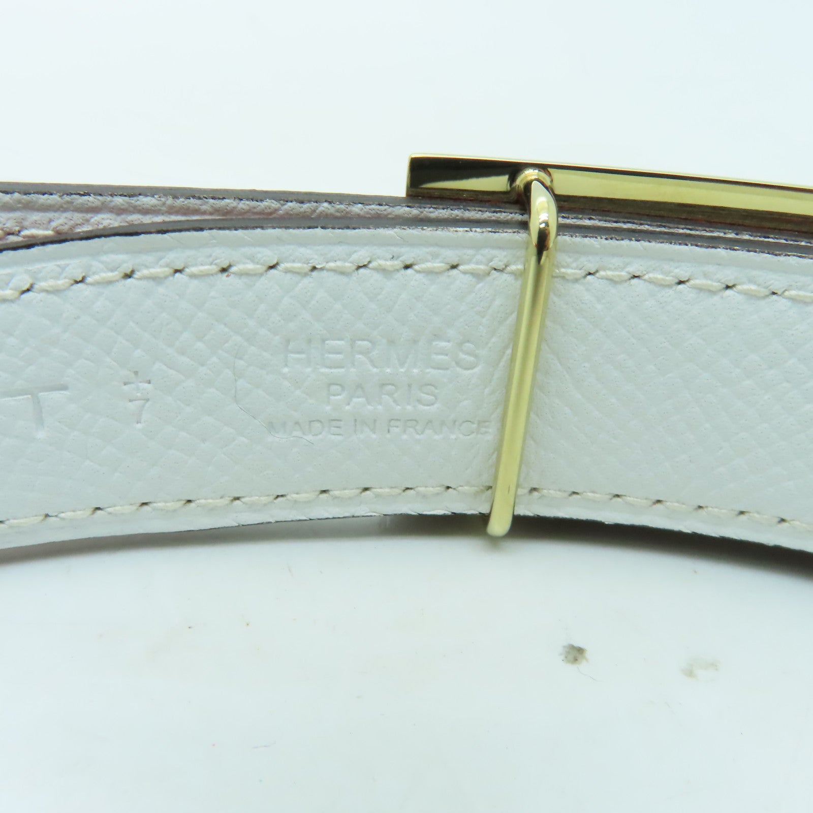 HERMES Swift皮革Belt 80cm金扣皮帶Rose Jaipur粉紅色