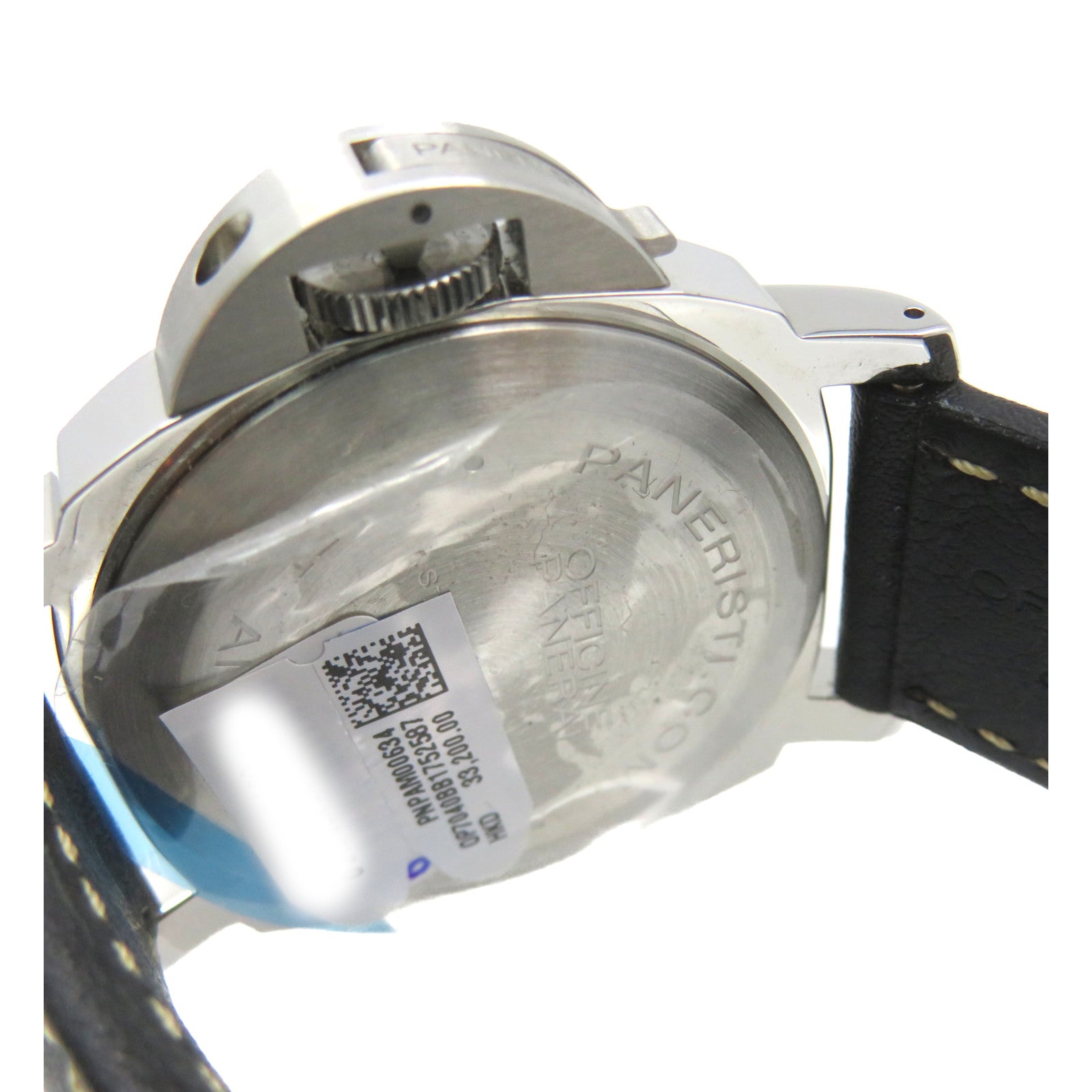 PANERAI PAM634 Watch不鏽鋼/牛皮皮革自動機芯手錶黑色