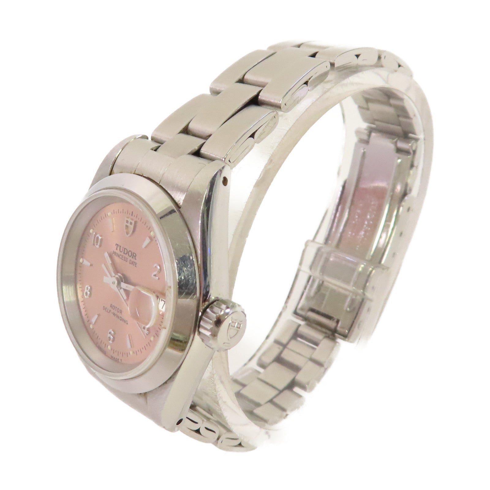TUDOR Prince Date Watch自動機芯手錶粉紅色/銀色