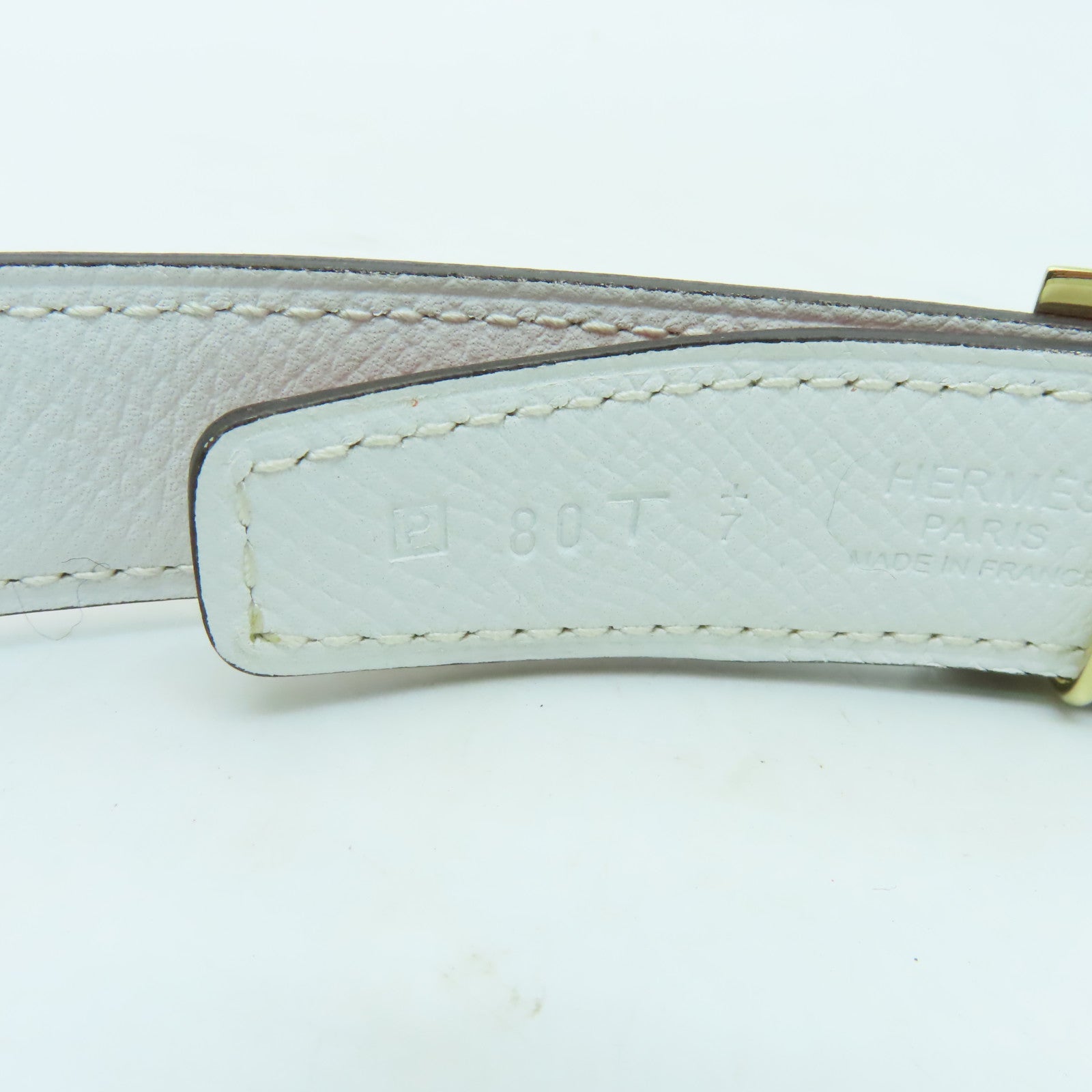 HERMES Swift皮革Belt 80cm金扣皮帶Rose Jaipur粉紅色