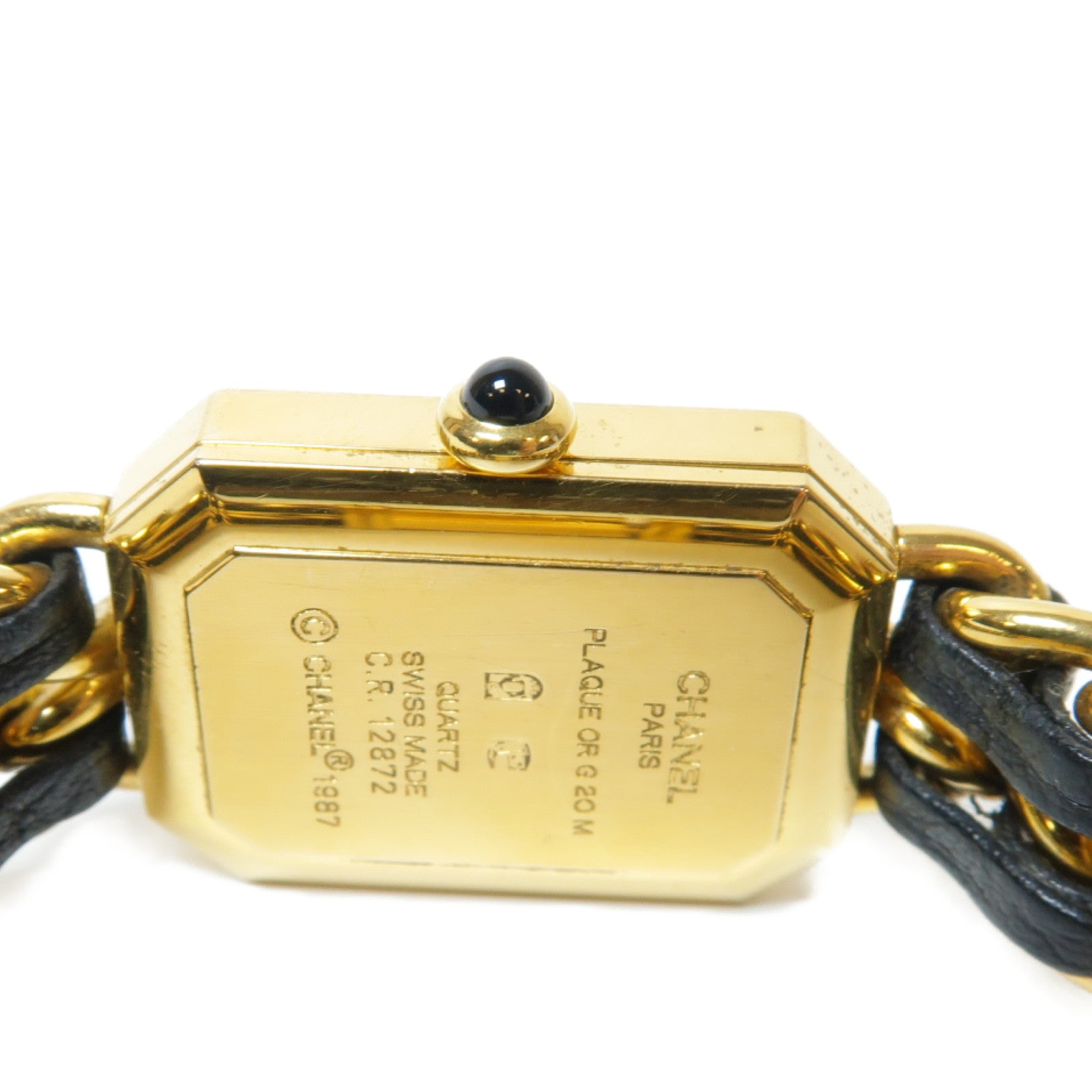 CHANEL Premiere M鍍金手錶石英機芯黑色