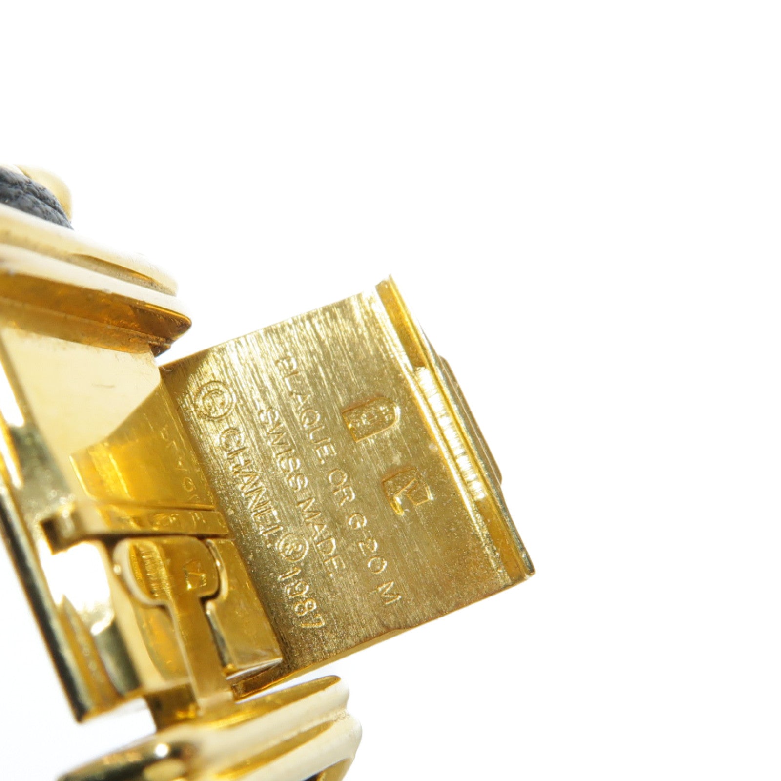 CHANEL Premiere M鍍金手錶石英機芯黑色