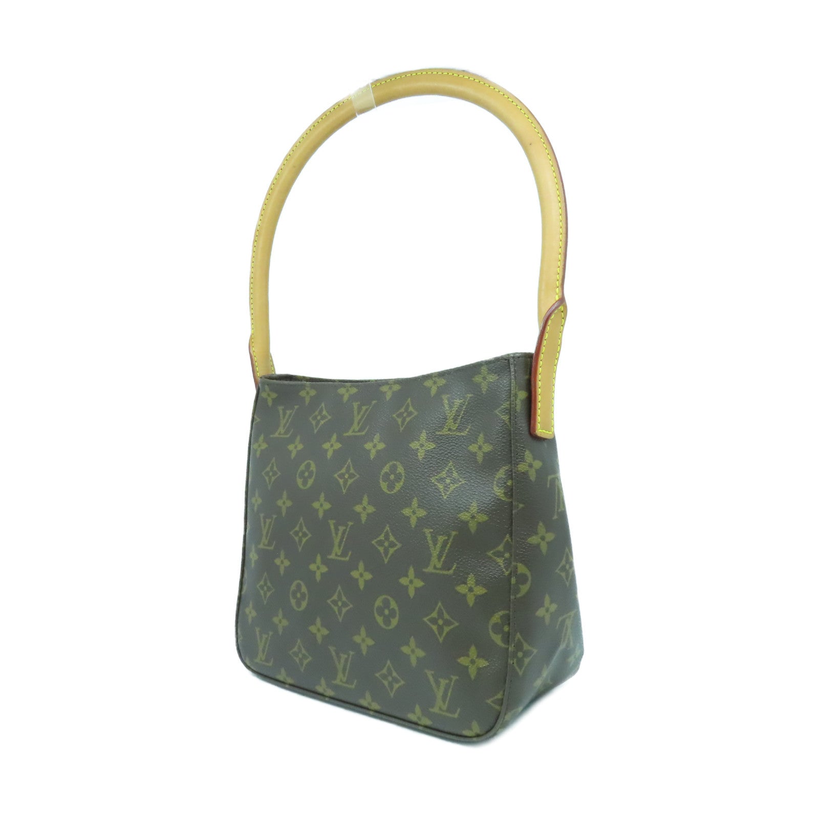 LOUIS VUITTON Monogram Looping MM金扣肩背袋啡色